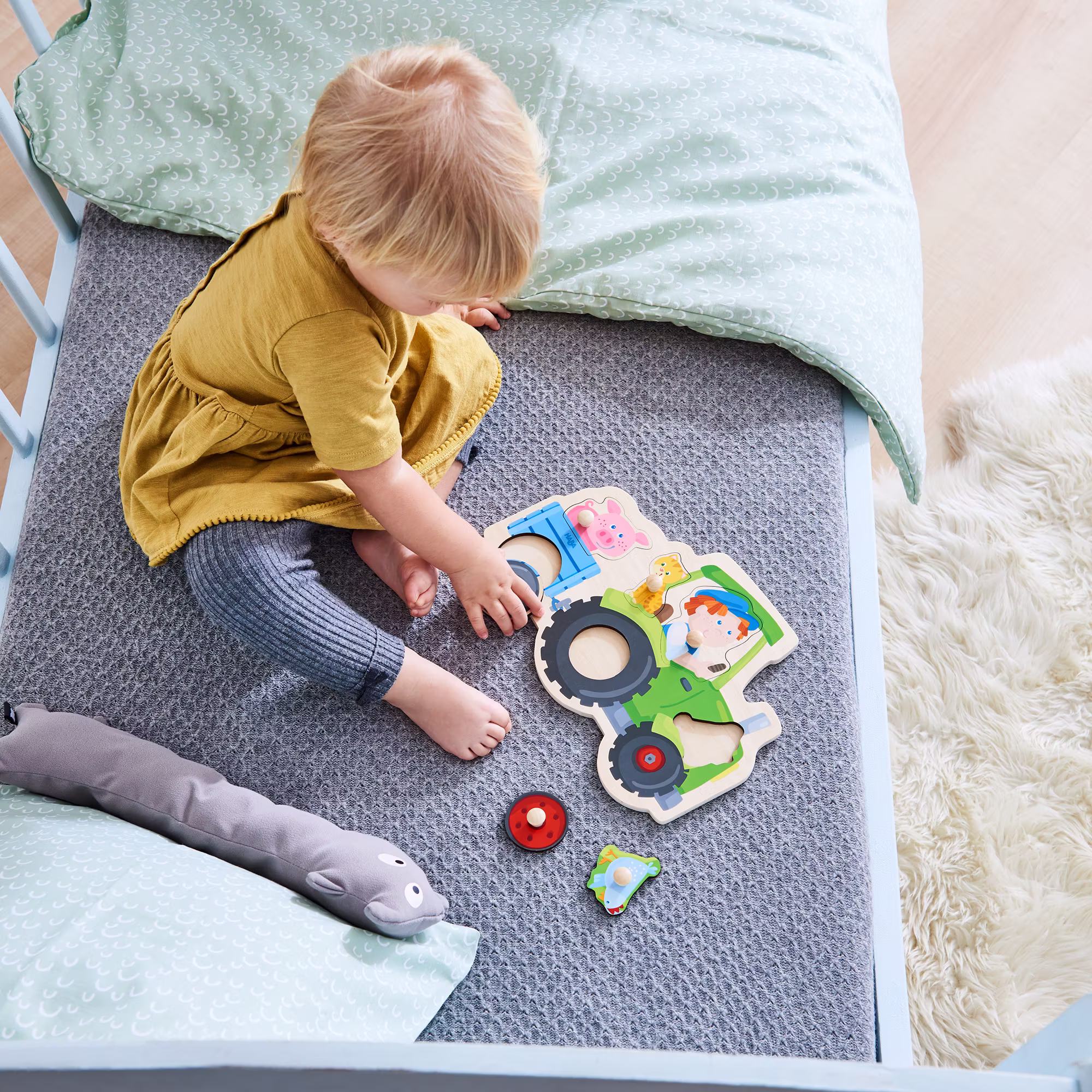 Greifpuzzle Lustige Traktorfahrt - Jamouz