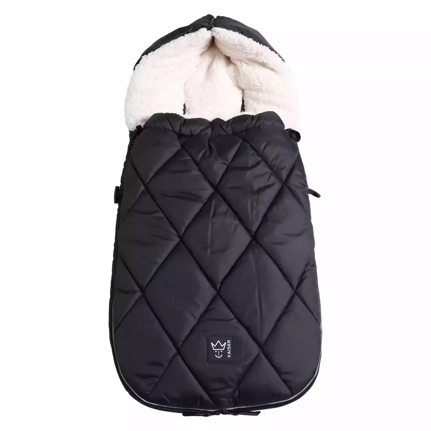 Fußsack XL Too Black / Creme - Jamouz