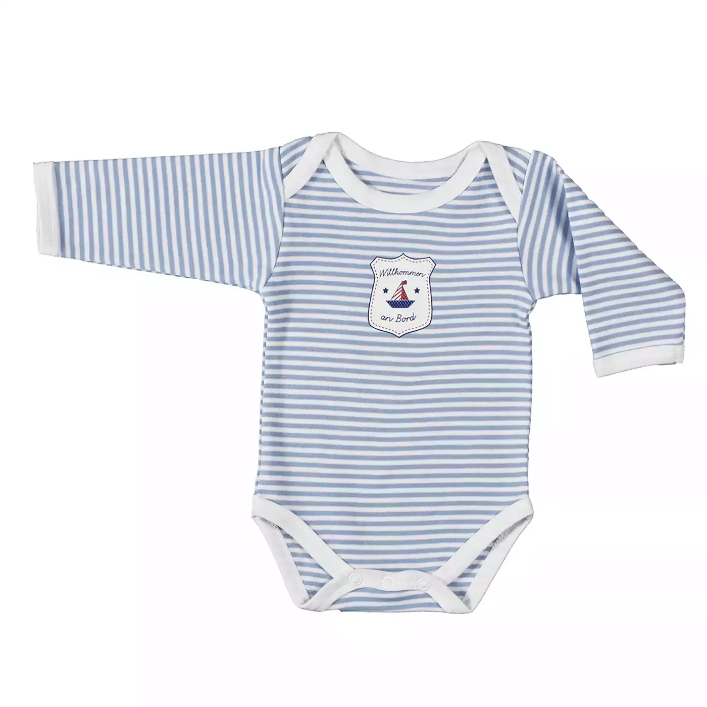 Langarmbody gestreift Gr. 74-80 - Jamouz