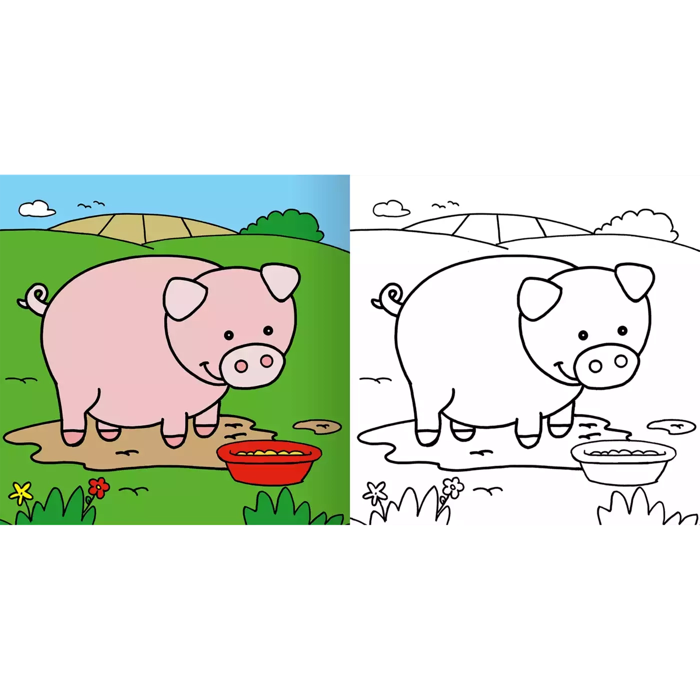 Mein erstes kunterbuntes Malbuch - Jamouz