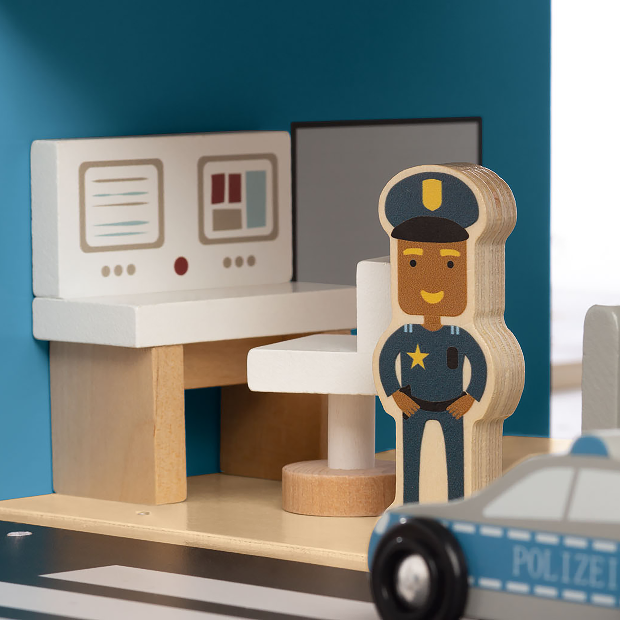 Spielwelt Polizeiwache Gordon mit Zubehör - Jamouz