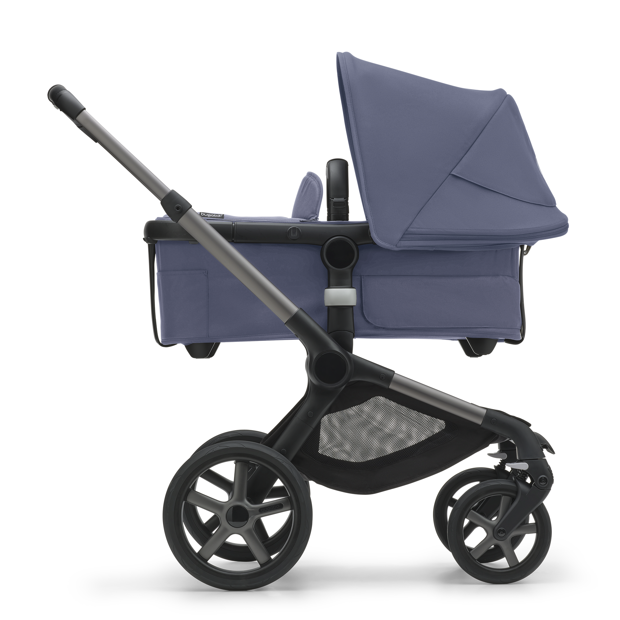 Fox 5 2-in-1 Komfort-Kinderwagen Schwarz/Forest Green - Jamouz