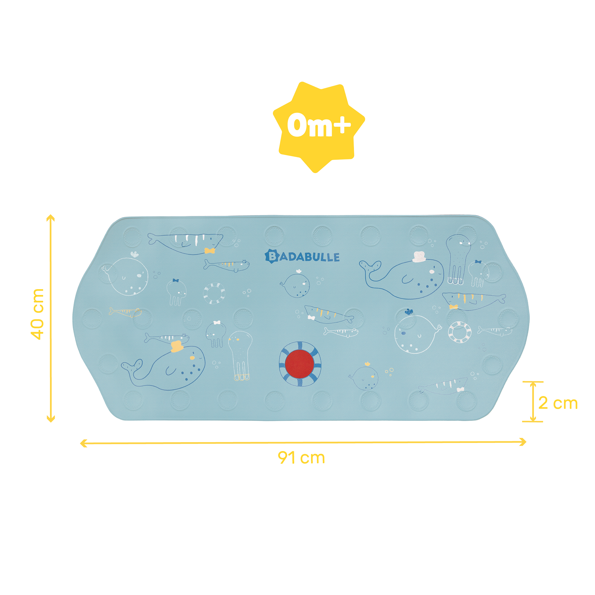 XXL Badematte mit Thermometer - Jamouz