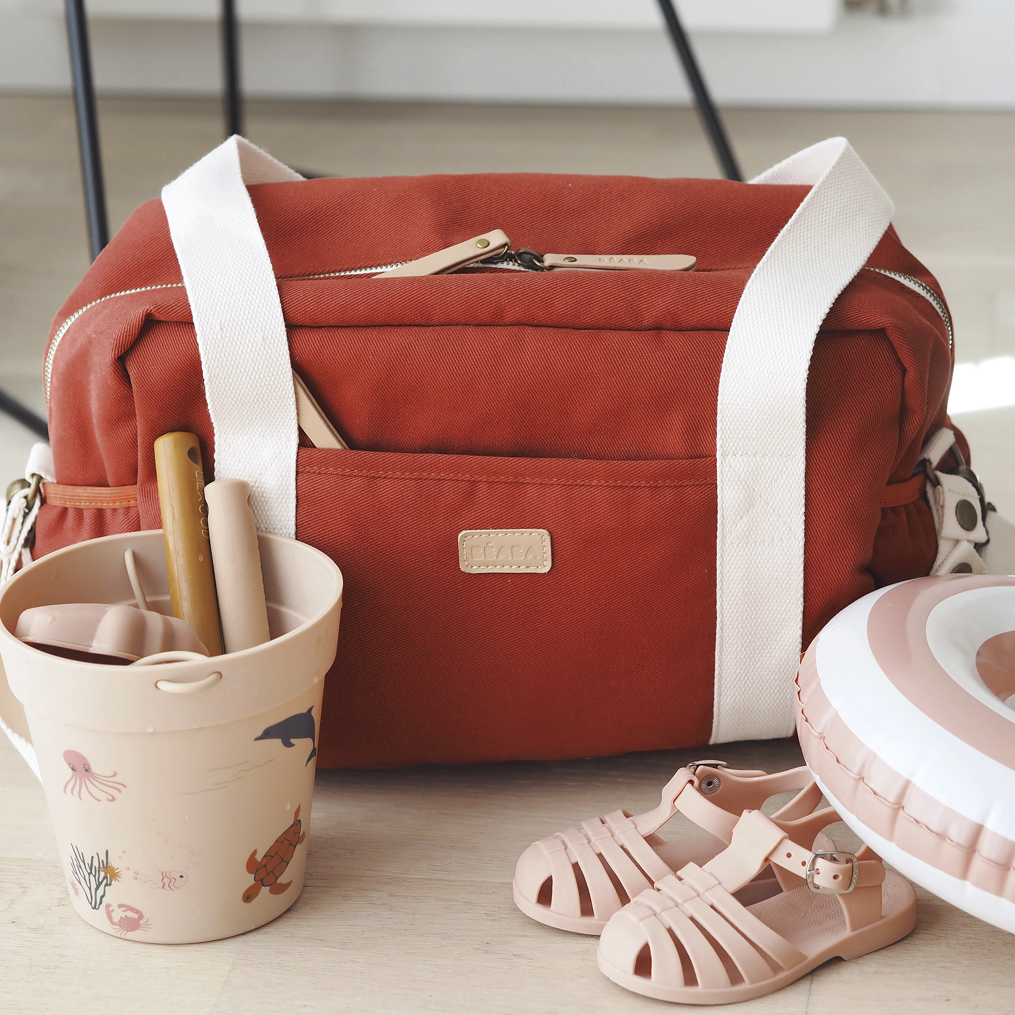Wickeltasche Paris Sage Green - Jamouz