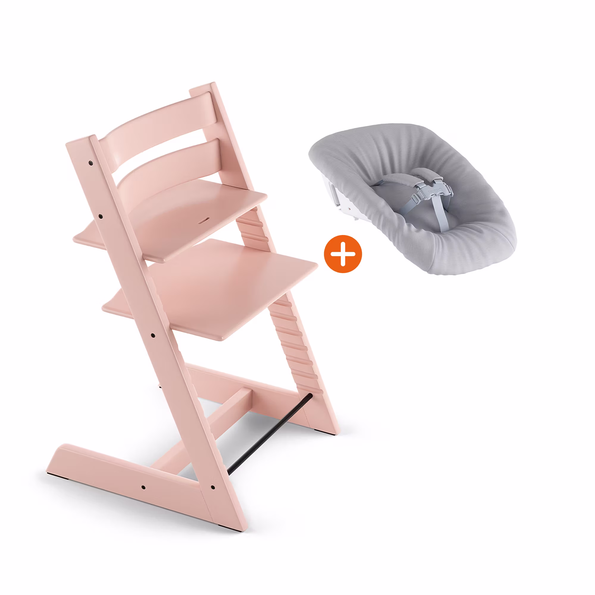Set Tripp Trapp® Hazy Grey mit Newborn Set - Jamouz
