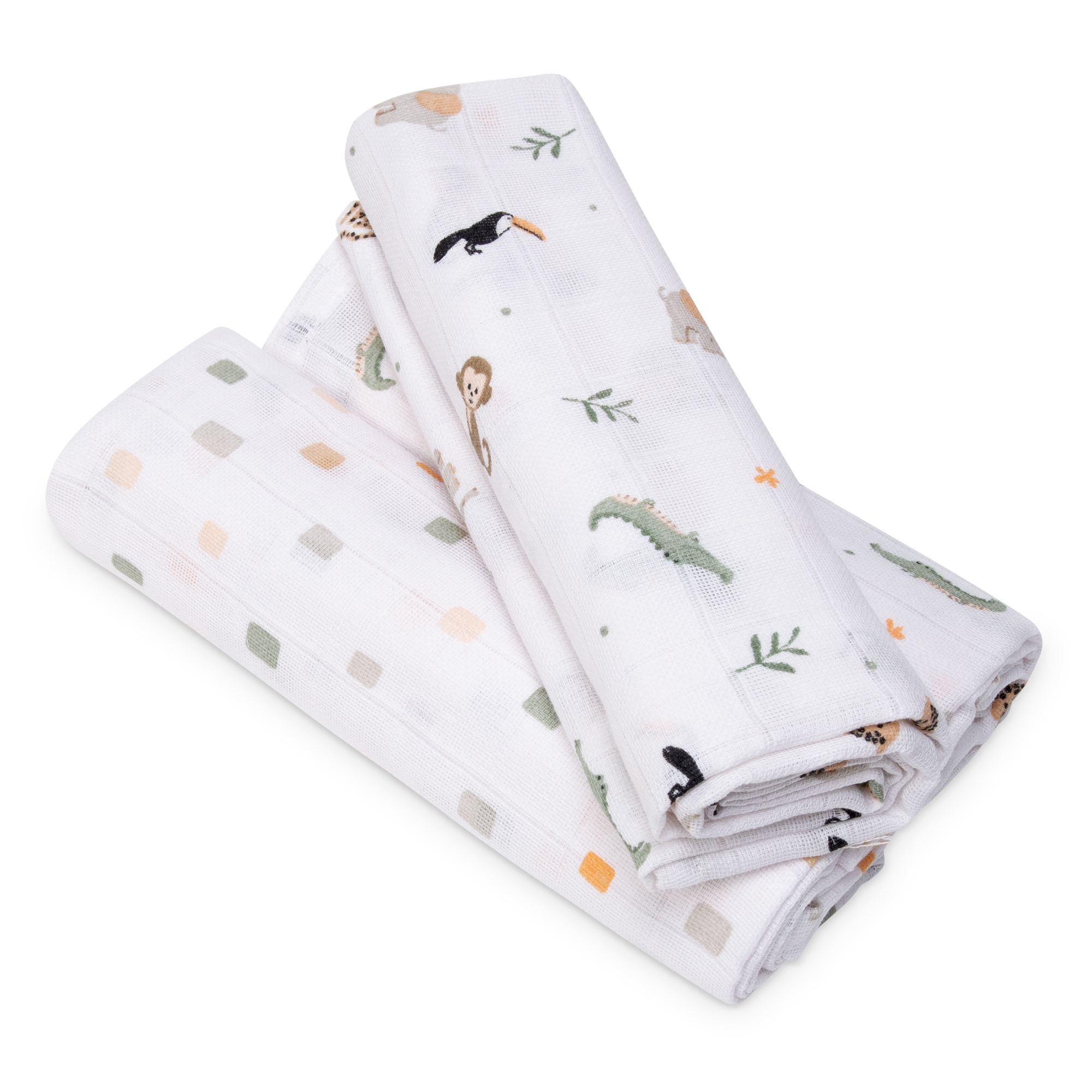 3er Set Mullwindeln Sonne 80 x 80 cm - Jamouz