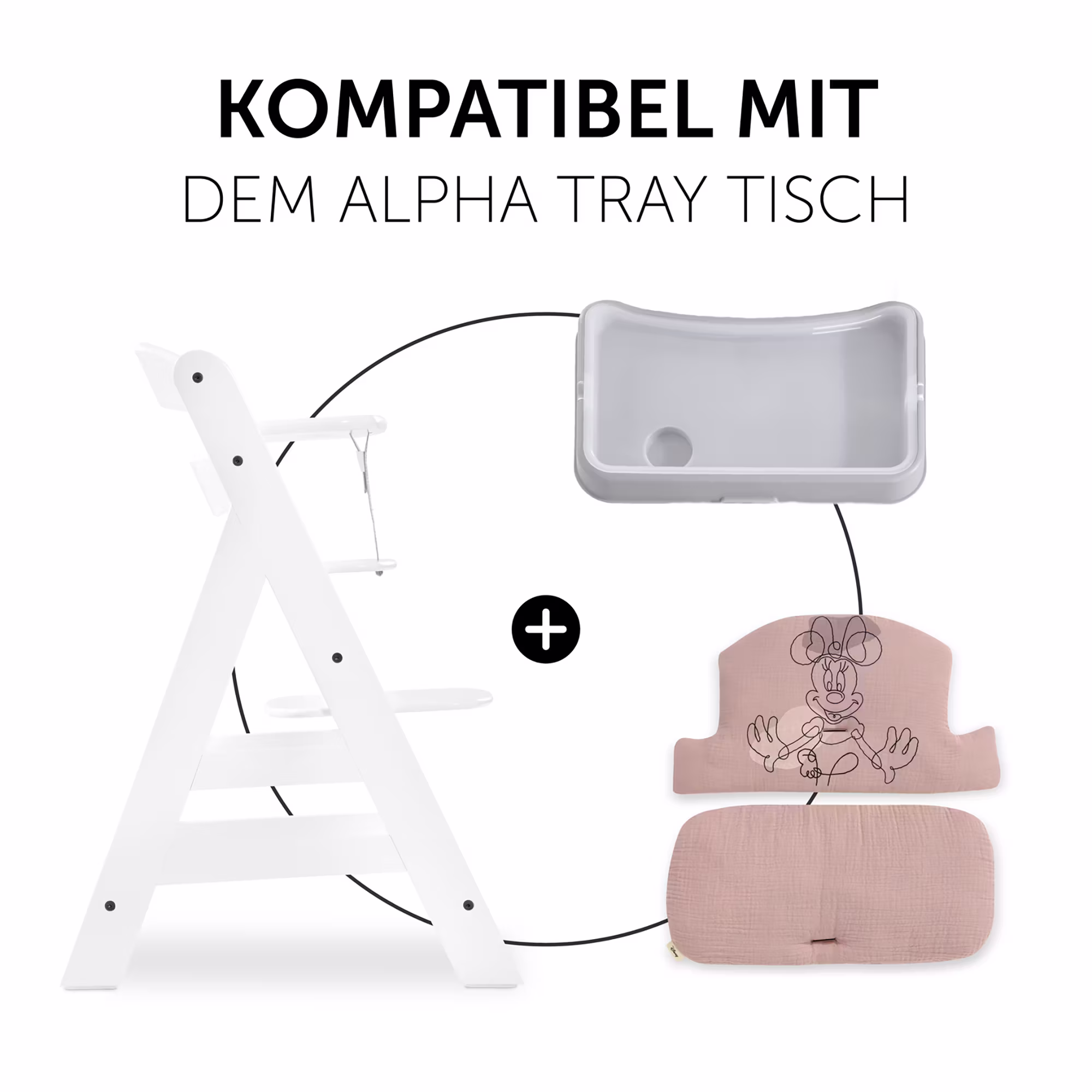 Sitzkissen Select Musselin Hochstuhl Alpha+ - Jamouz