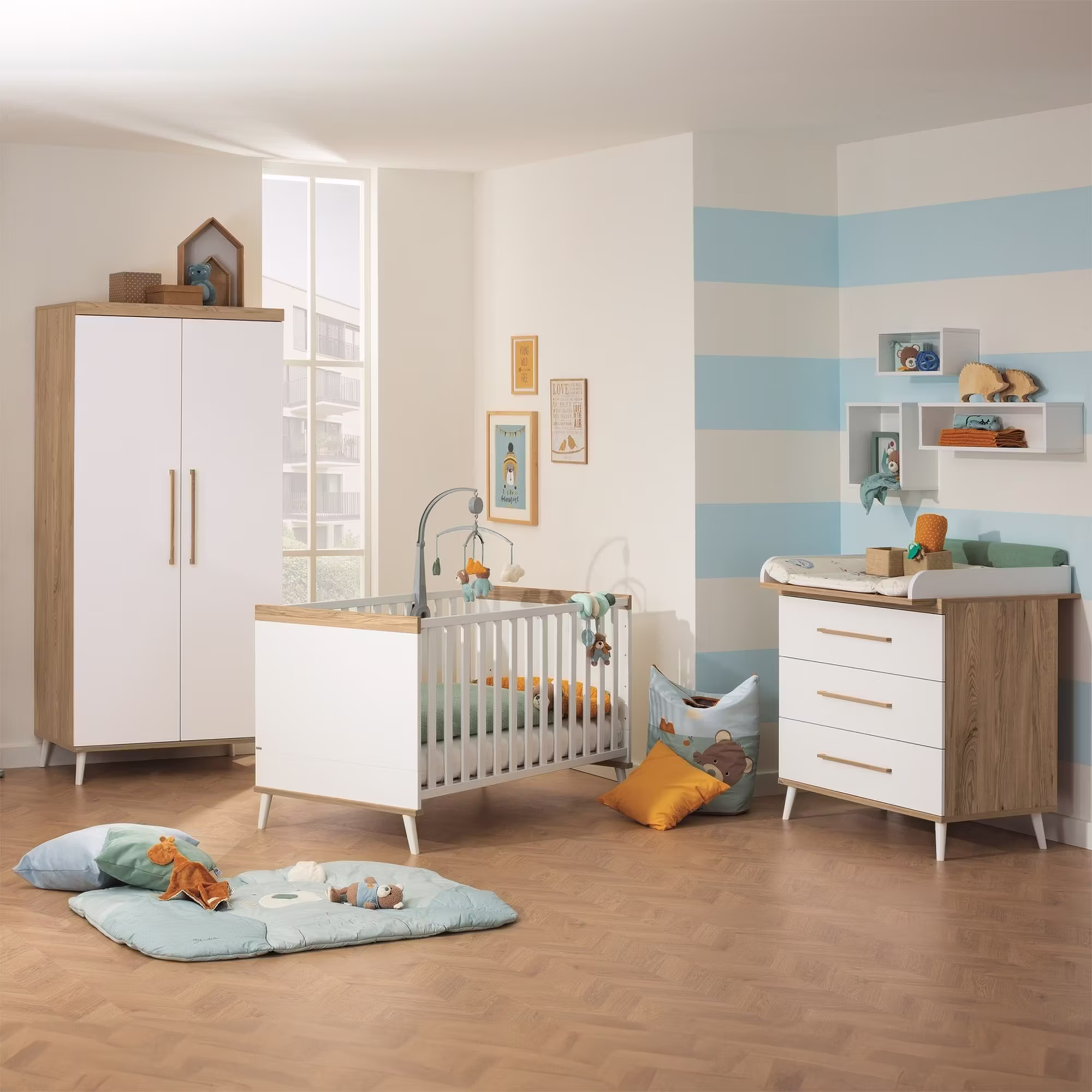 4-teiliges Spar-Set Babyzimmer Valentina - Jamouz