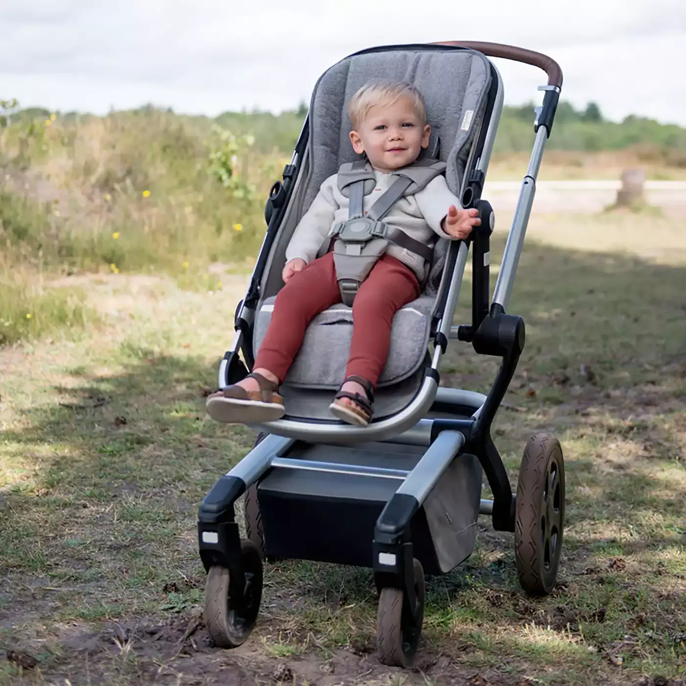 Buggy Einlage Dijon Organic Steel Grey - Jamouz