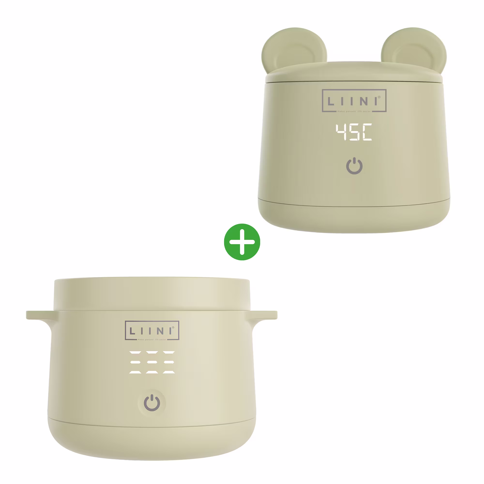 Set LIINI Flaschen- und Breiwärmer Olive - Jamouz