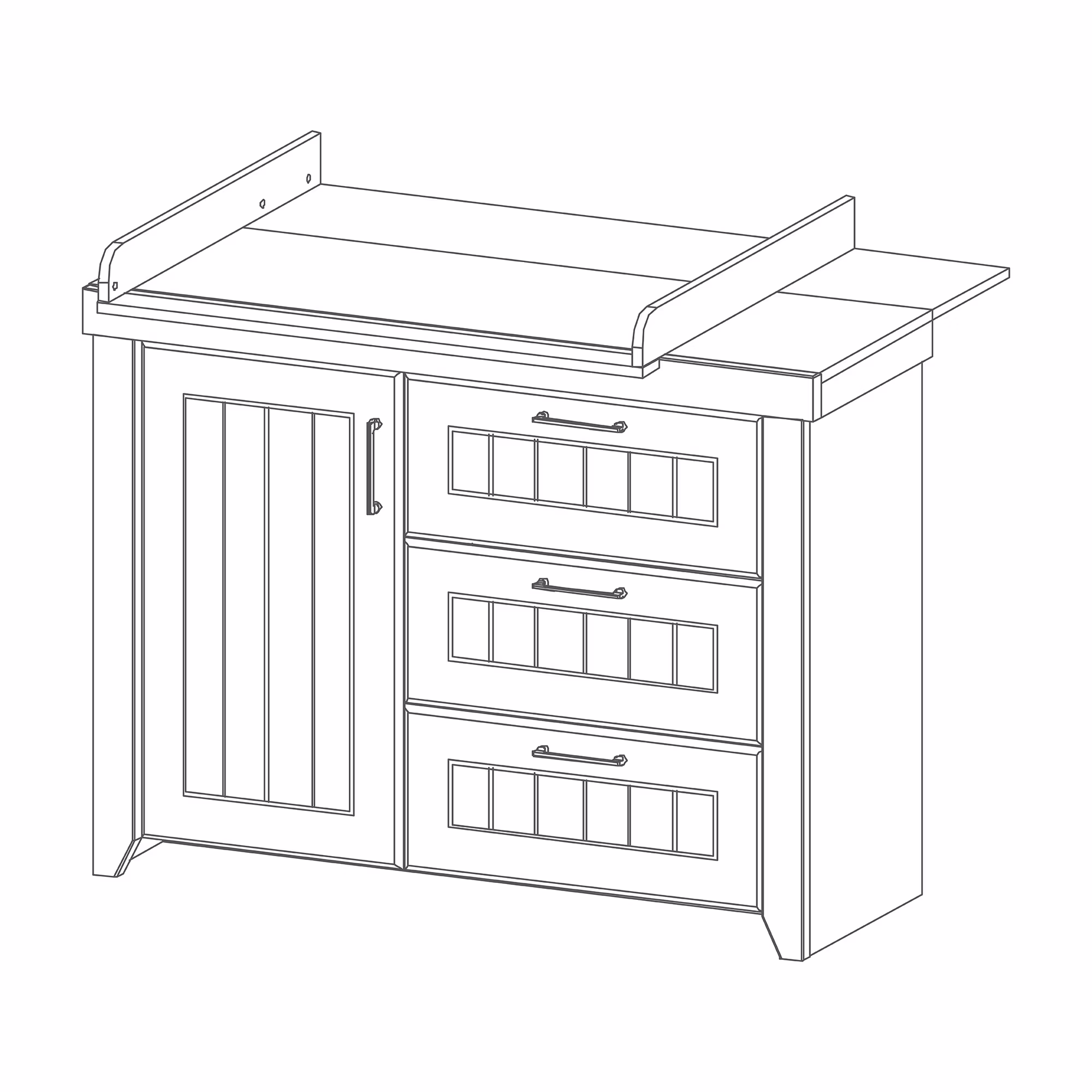 3-teiliges Spar-Set Babyzimmer Ella - Jamouz