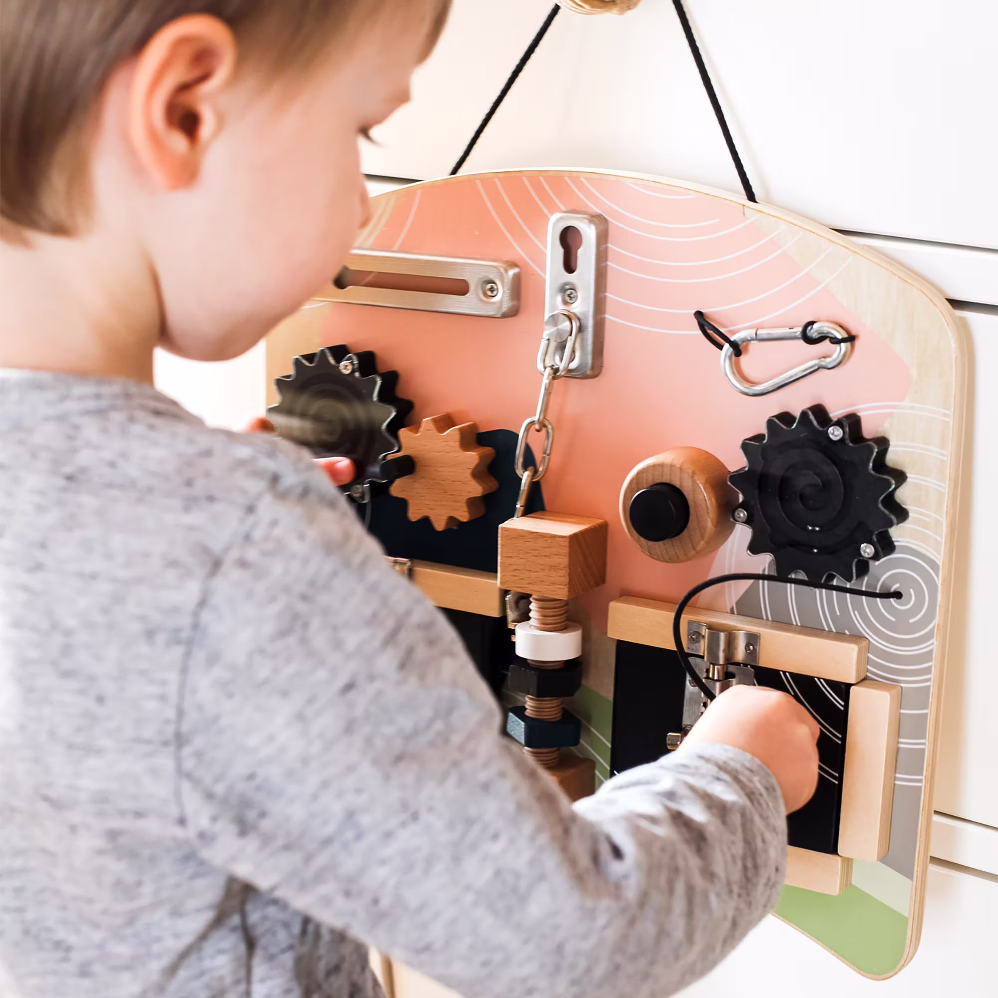 Motorikbrett Schlösser und Rotation - Jamouz