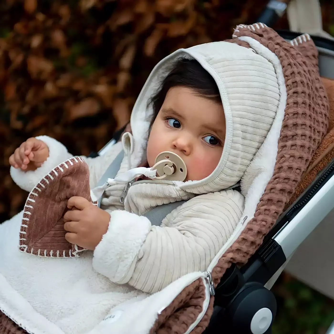 Buggy Fußsack Oslo Hazel / Pebble - Jamouz