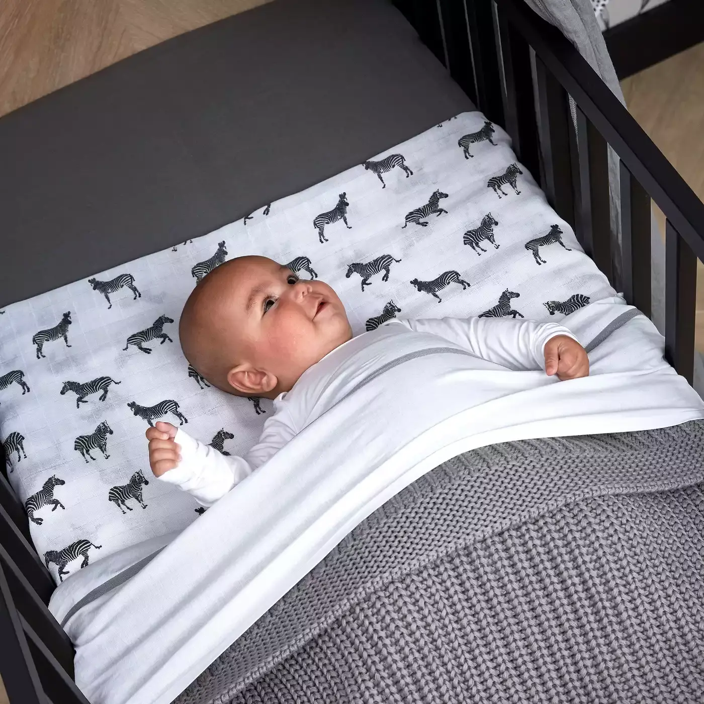 Mullwindeln Zebra Black - Jamouz