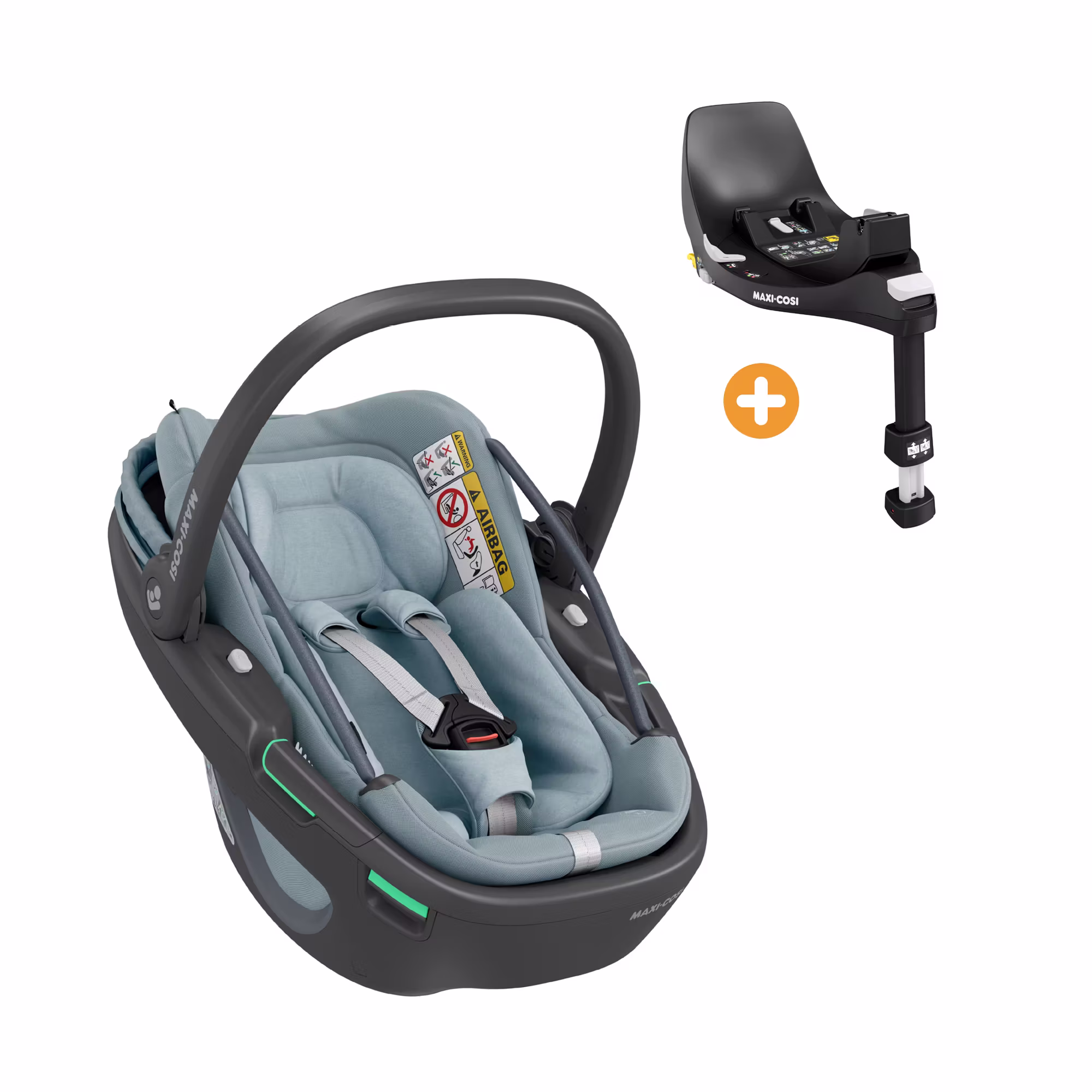 Set Coral 360 i-Size Essential Black mit FamilyFix 360 i-Size - Jamouz
