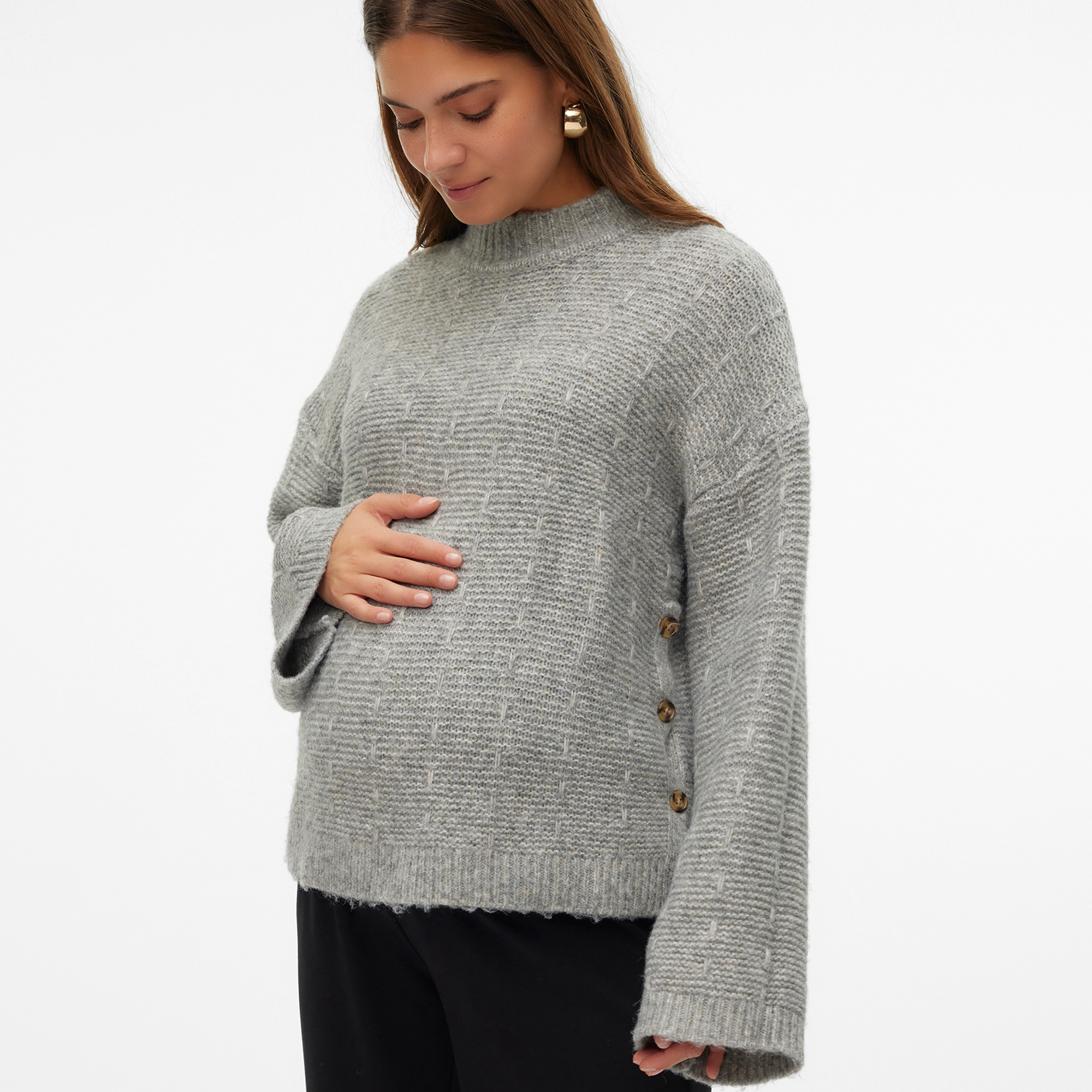 Strickpullover Medium Grey Melange - Jamouz