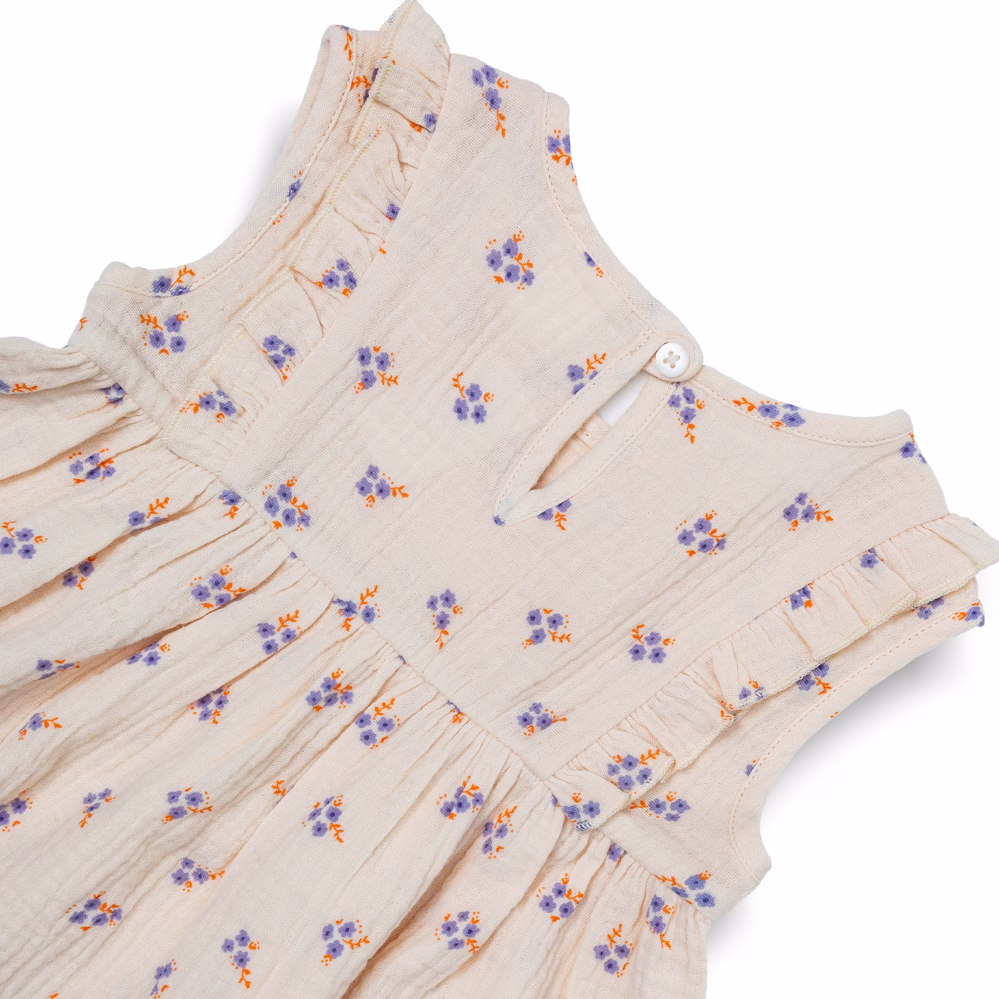 Muslin-Kleid Blumen - Jamouz