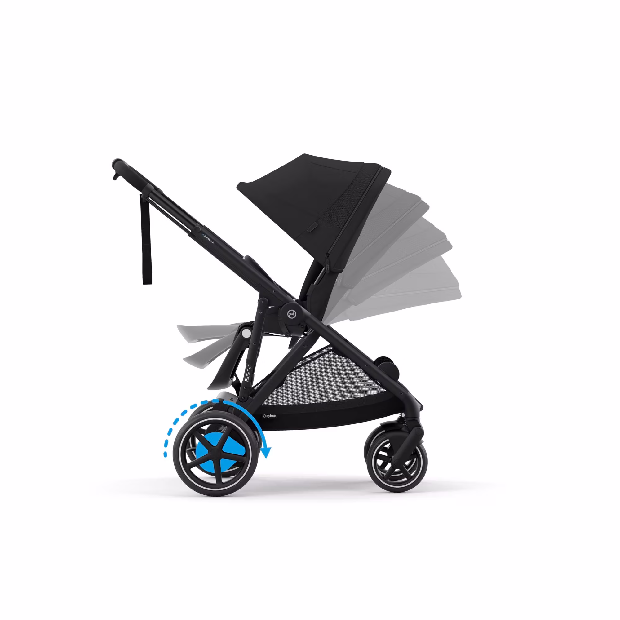 Set e-Gazelle S Moon Black mit Wanne - Jamouz