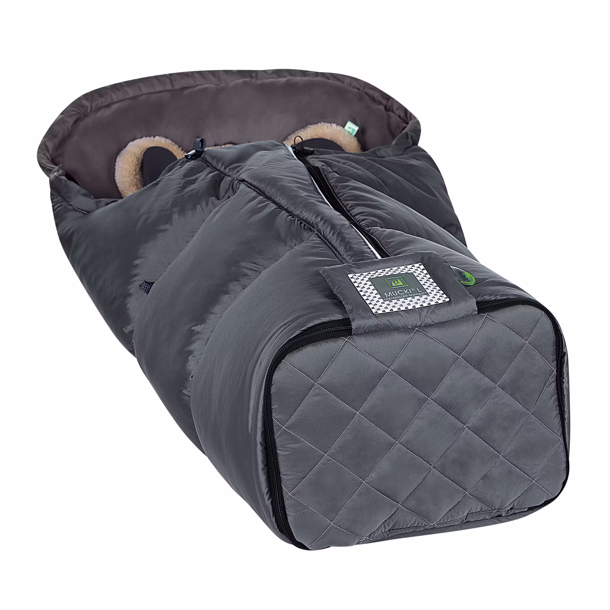 Fußsack Mucki L-cs Rocky Grey - Jamouz