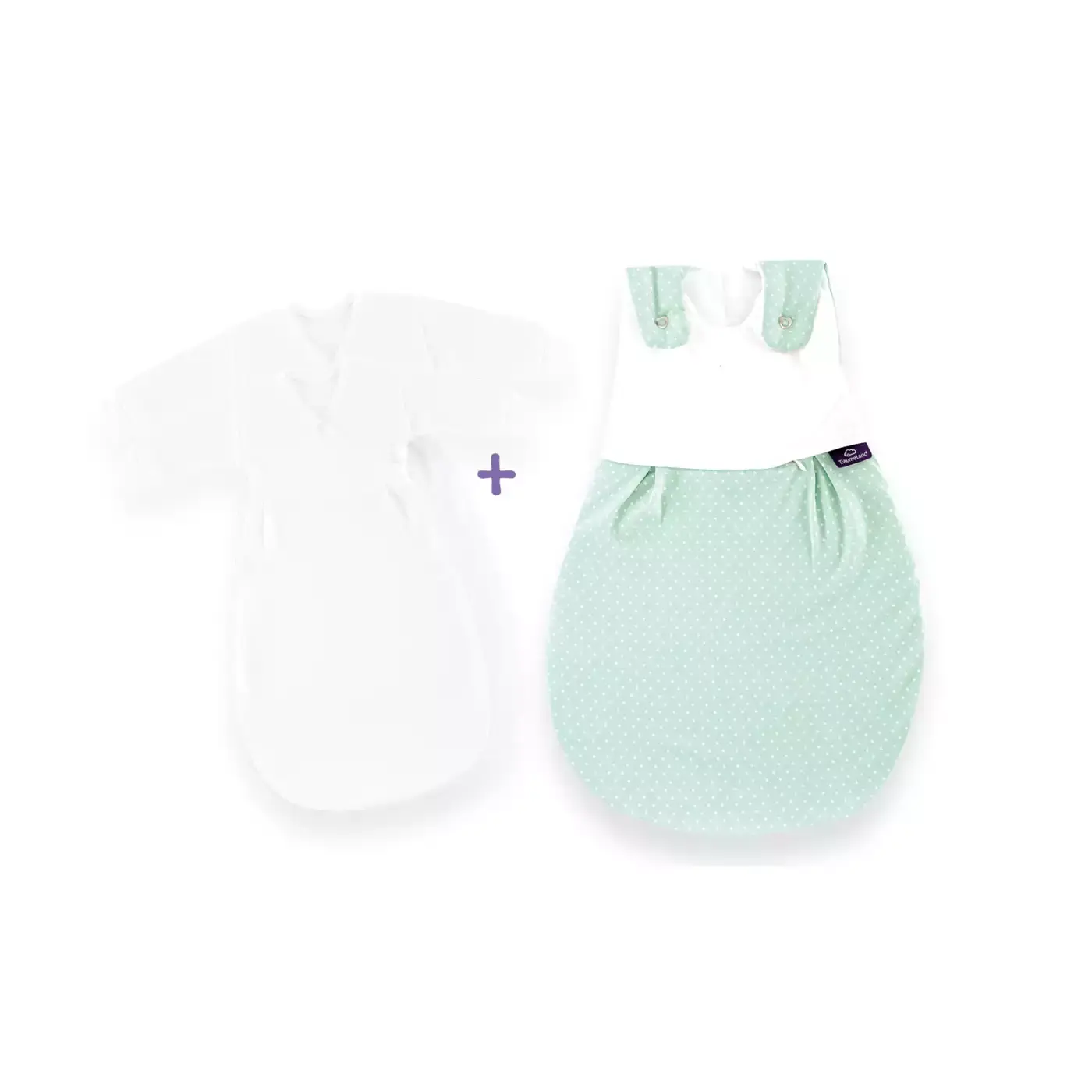 Schlafsack-Set LIEBMICH Pünktchen mint 56/62 - Jamouz
