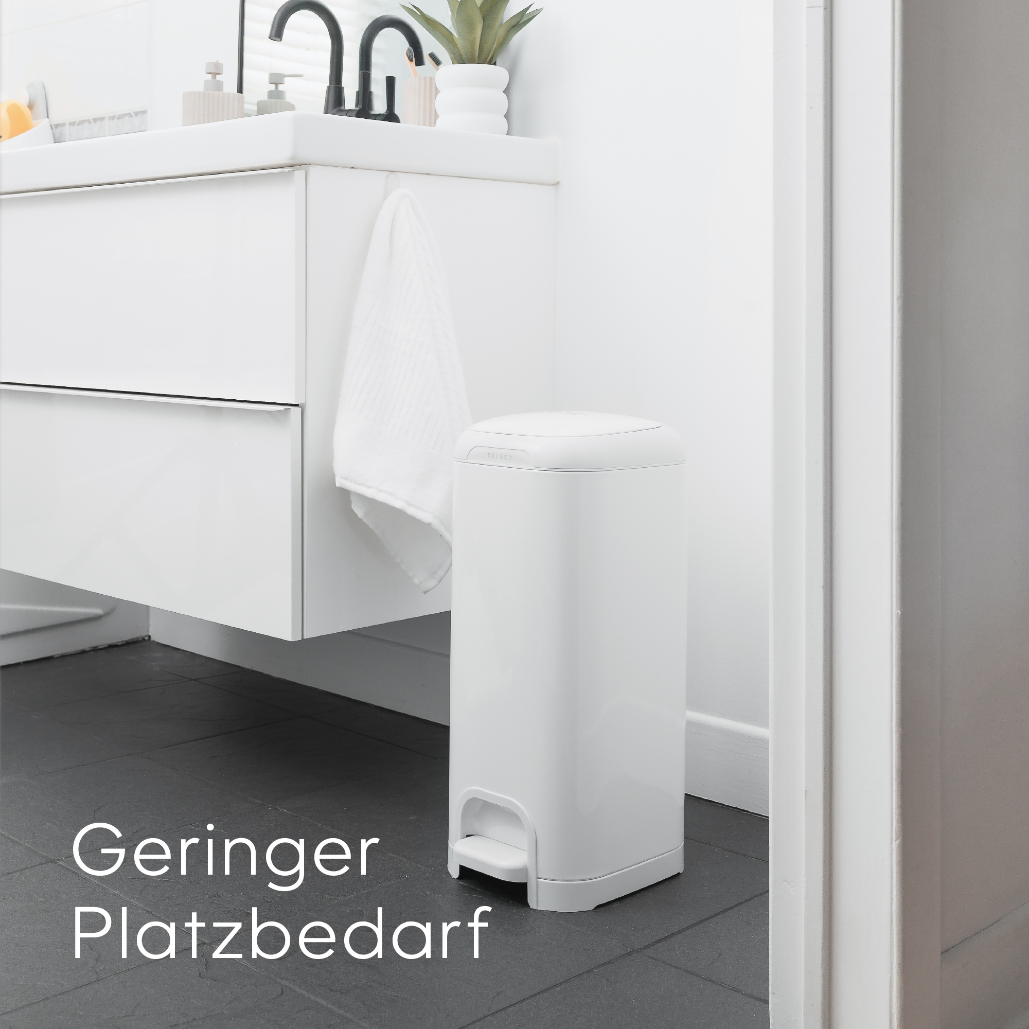 Diaper Genie Windeleimer Select Lilly White - Jamouz