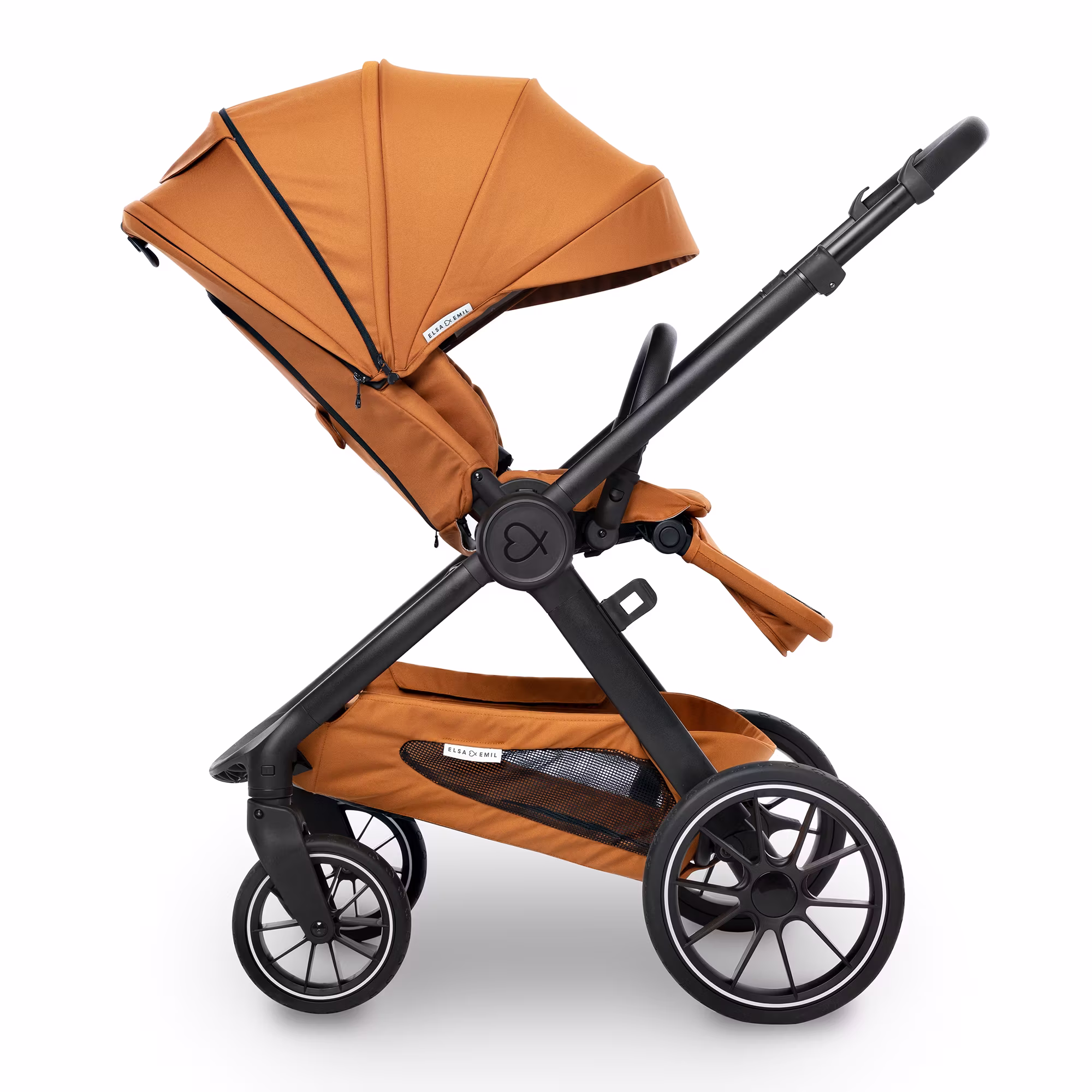 Set ELSA & EMIL Kinderwagen Krokodilgrün mit Organizer - Jamouz