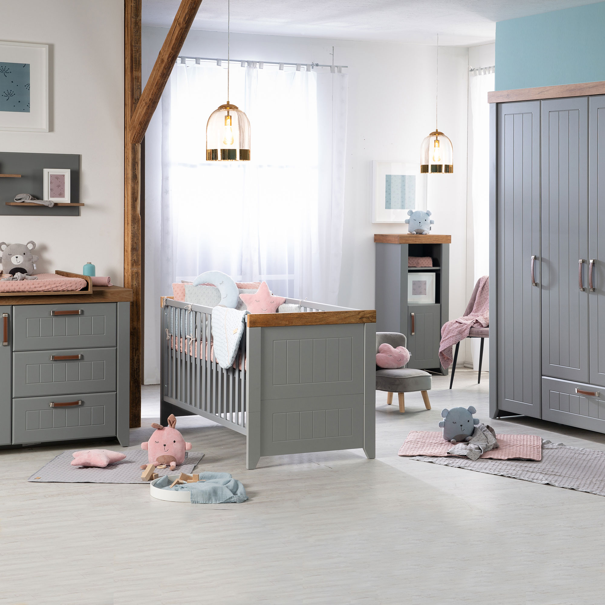 3-teiliges Spar-Set Babyzimmer Ella - Jamouz