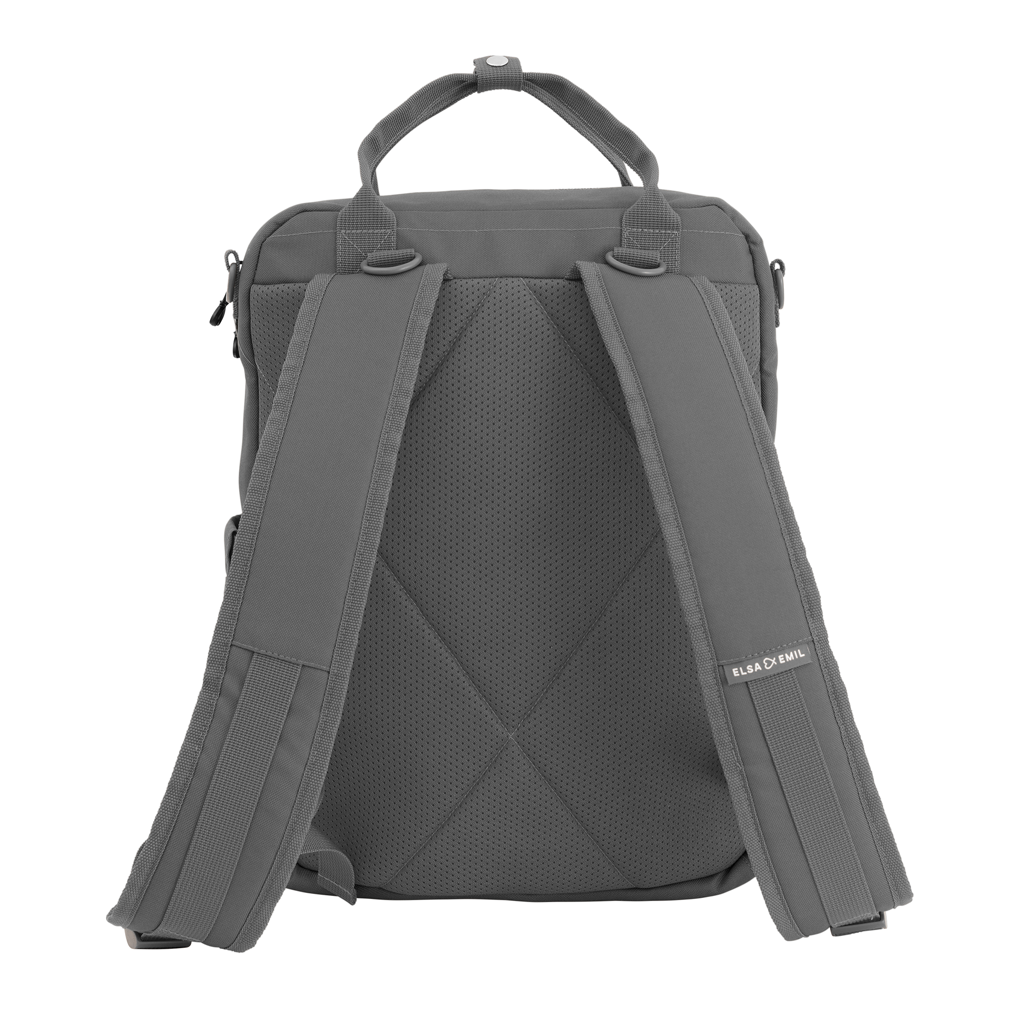 Set ELSA & EMIL Kinderwagen Elefantengrau mit Henkel-Rucksack - Jamouz