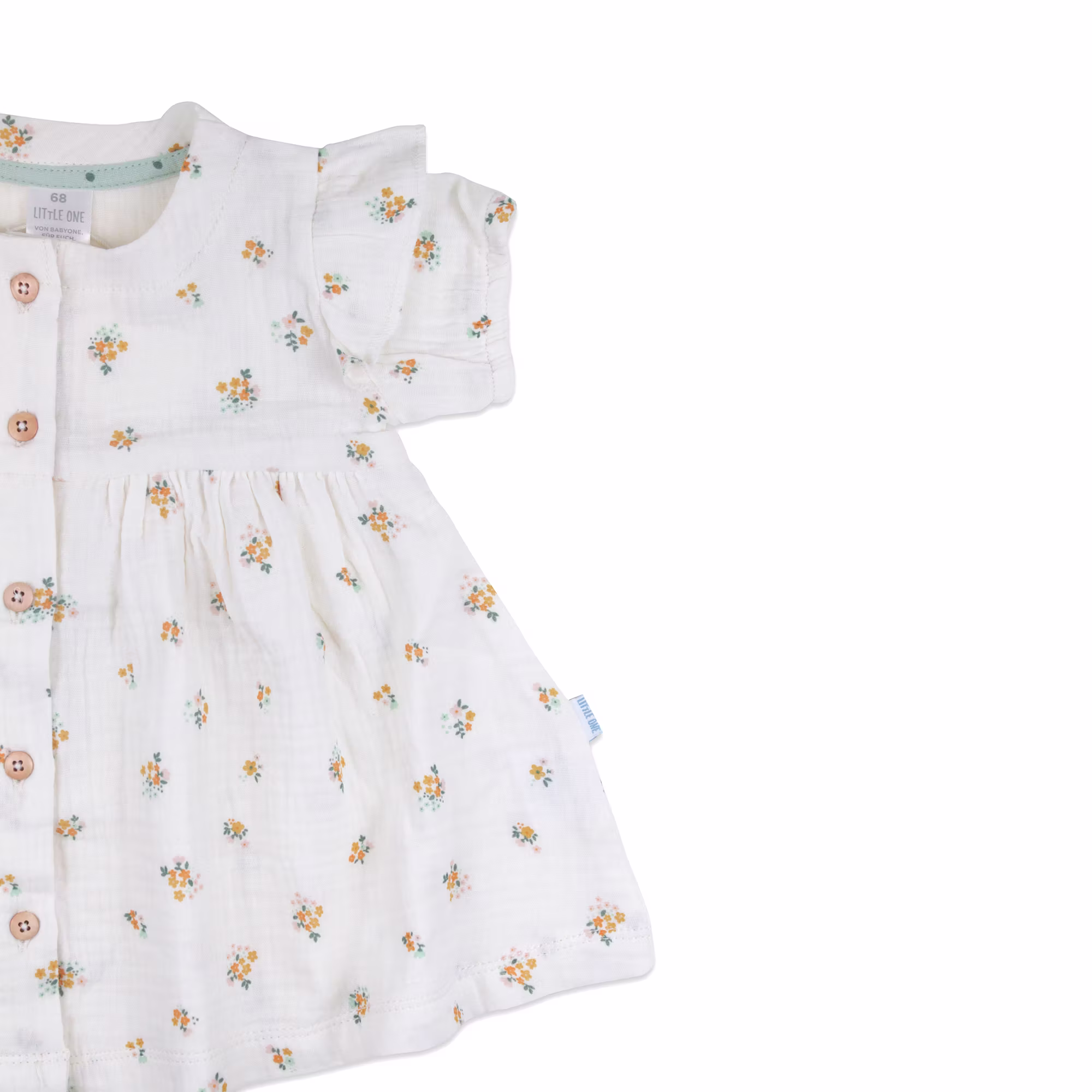 Musselin-Kleid Blumen - Jamouz