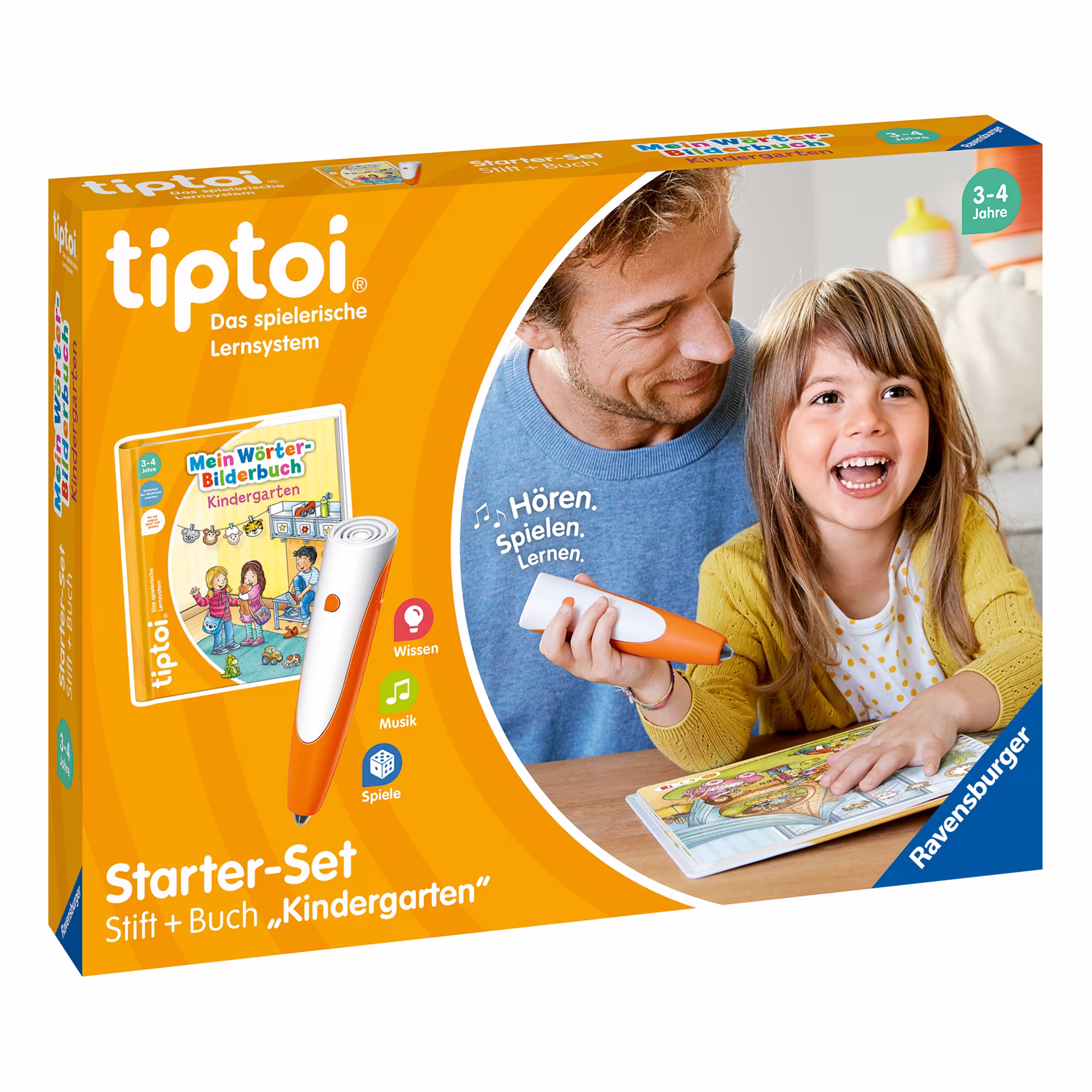 Set tiptoi® Starter-Set: Stift + Buch Kindergarten mit tiptoi® Stift-Hülle - Jamouz