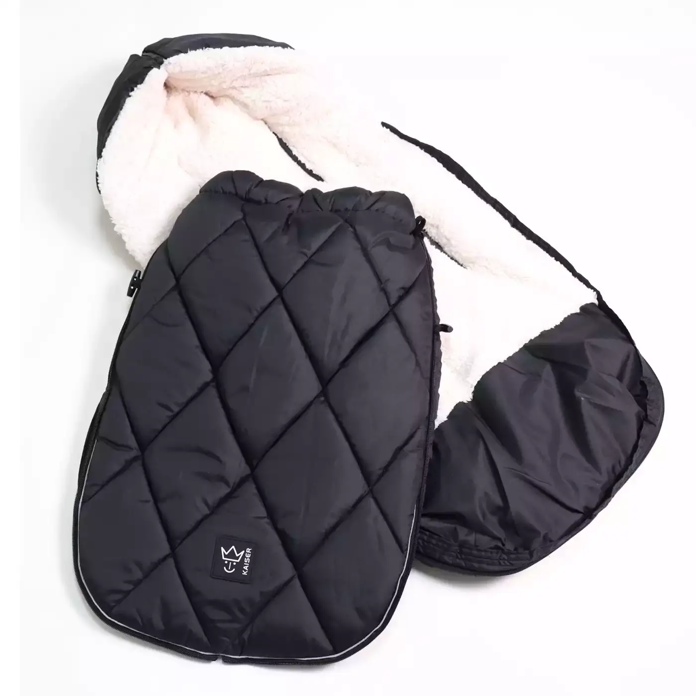 Fußsack XL Too Black / Creme - Jamouz