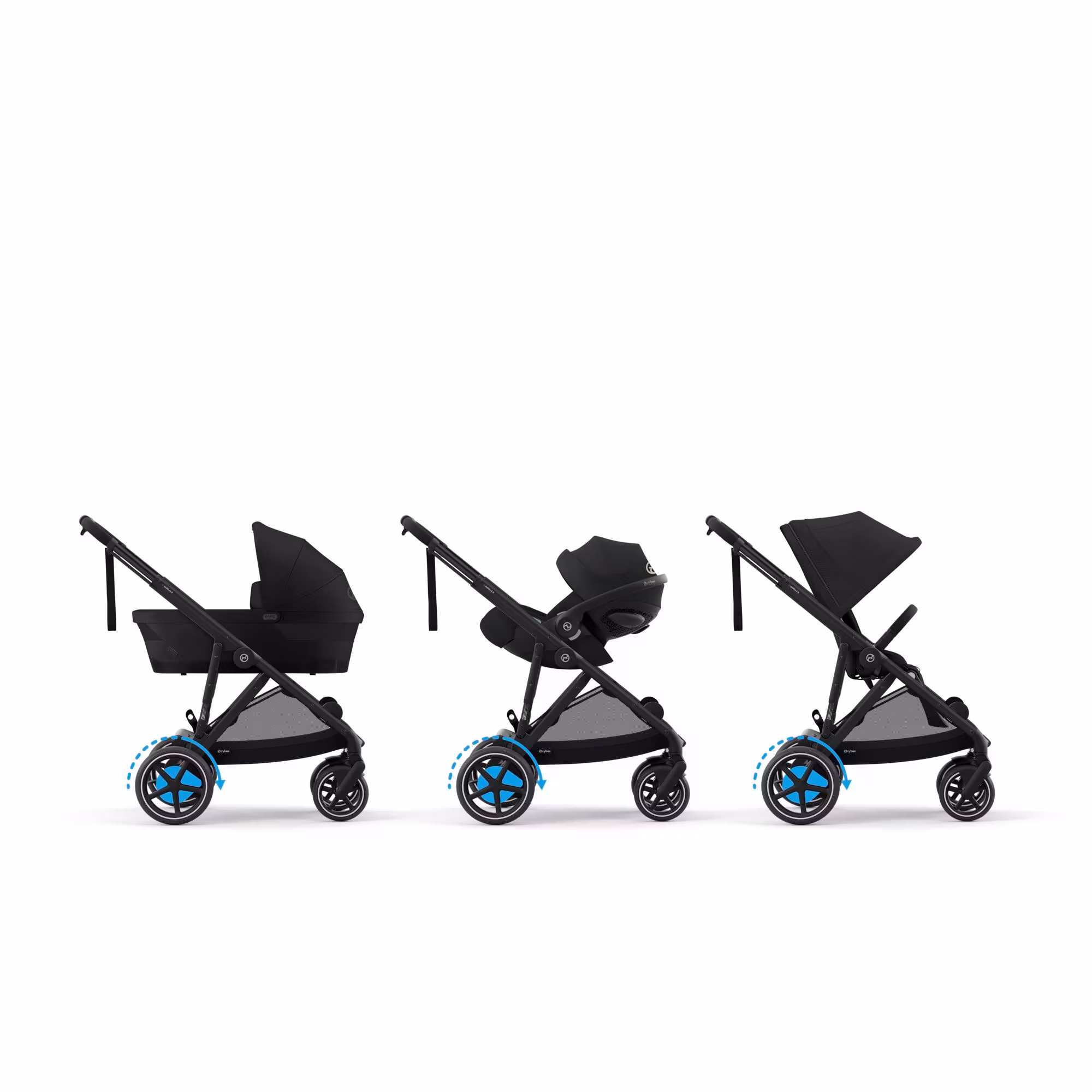e-Gazelle S Moon Black (Black Frame) - Jamouz