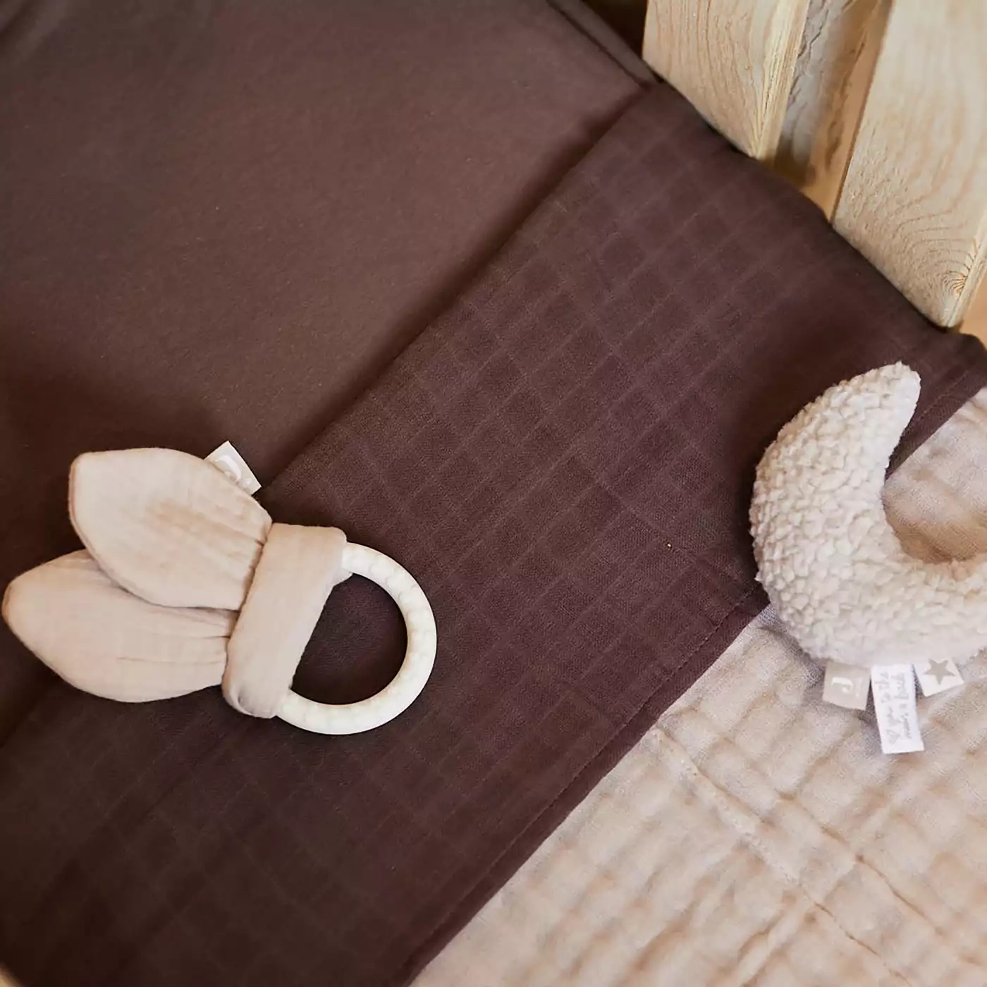 Babydecke Wrinkled Storm Grey - Jamouz