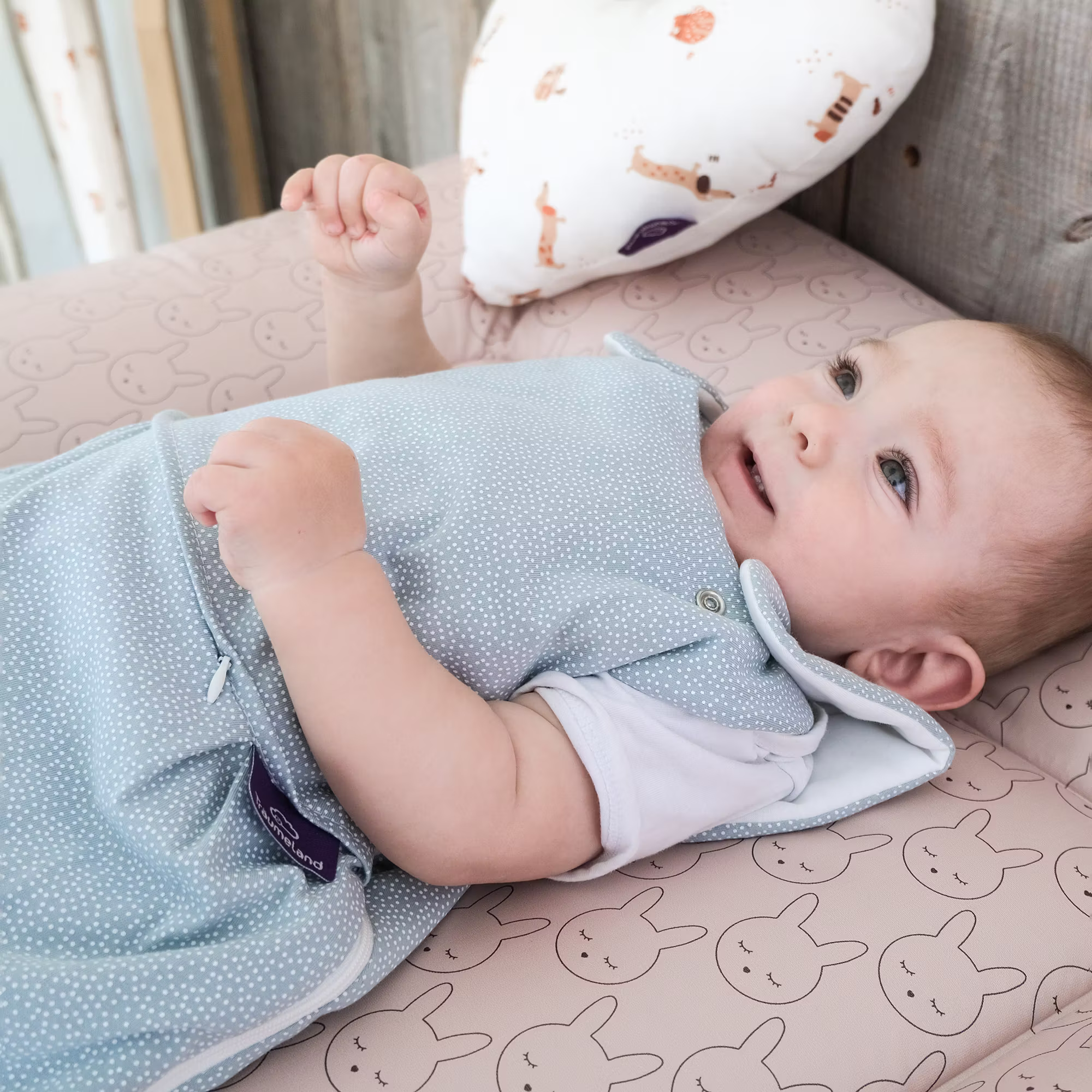 Schlafsack LIEBMICH Punkte Aqua 56/62 - Jamouz