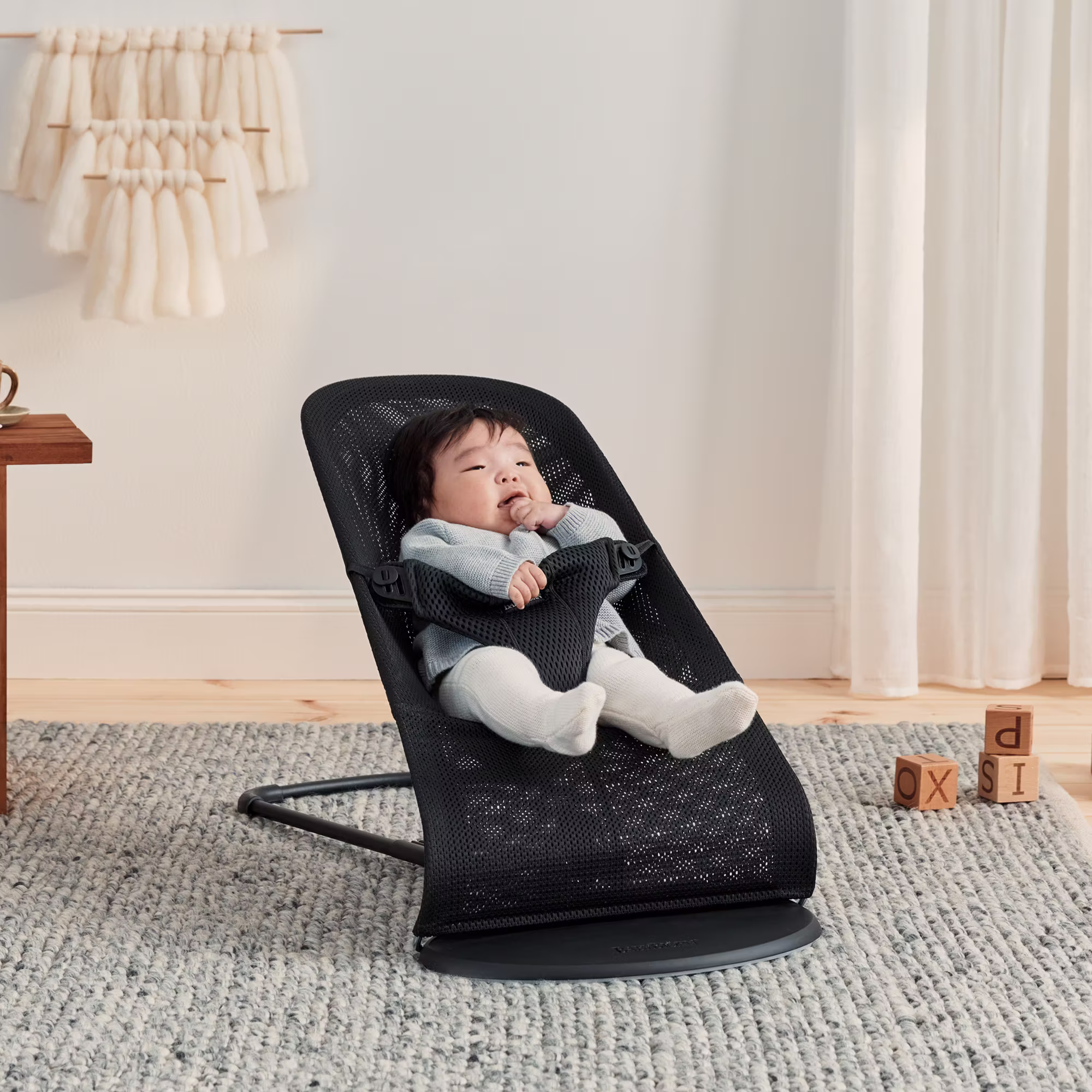 Babywippe Bliss Mesh Grey - Jamouz