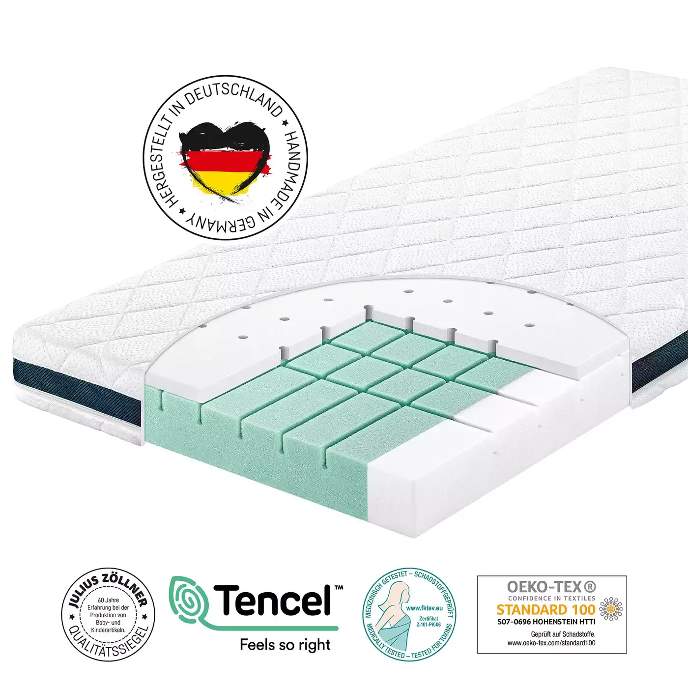 Matratze Cubix 70 x 140 cm - Jamouz