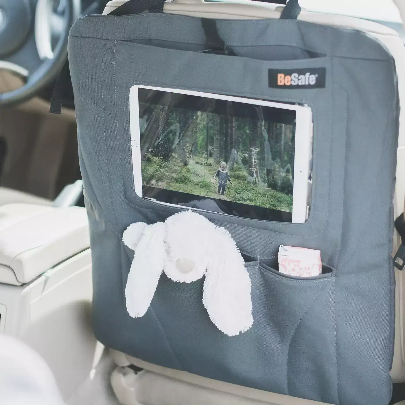 2-Phasen Sitzschoner mit Tablet-Halterung - Jamouz