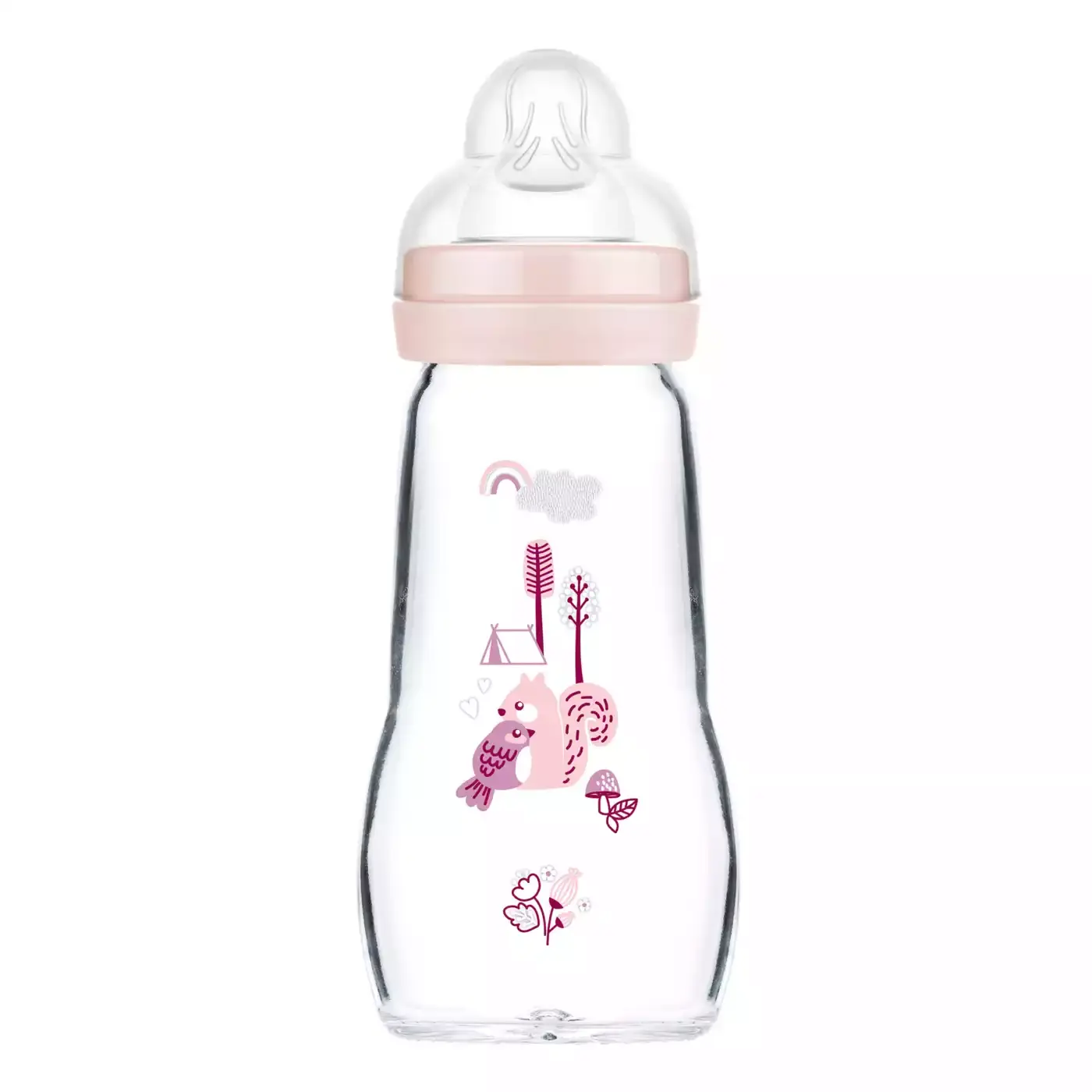 Feel Good matt Flasche Vogel/Eichhörnchen 260 ml - Jamouz