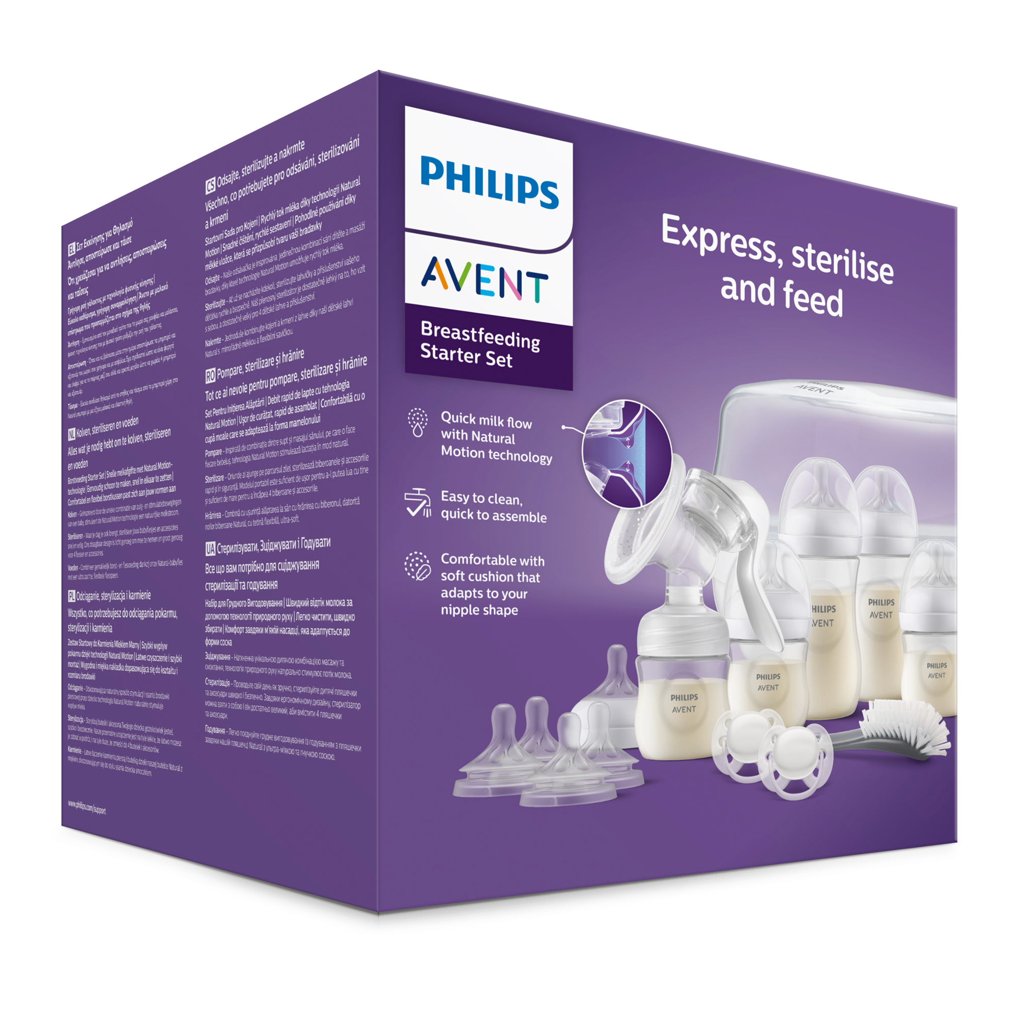 Starterset Manuelle Milchpumpe Natural Motion SCD430/50 - Jamouz