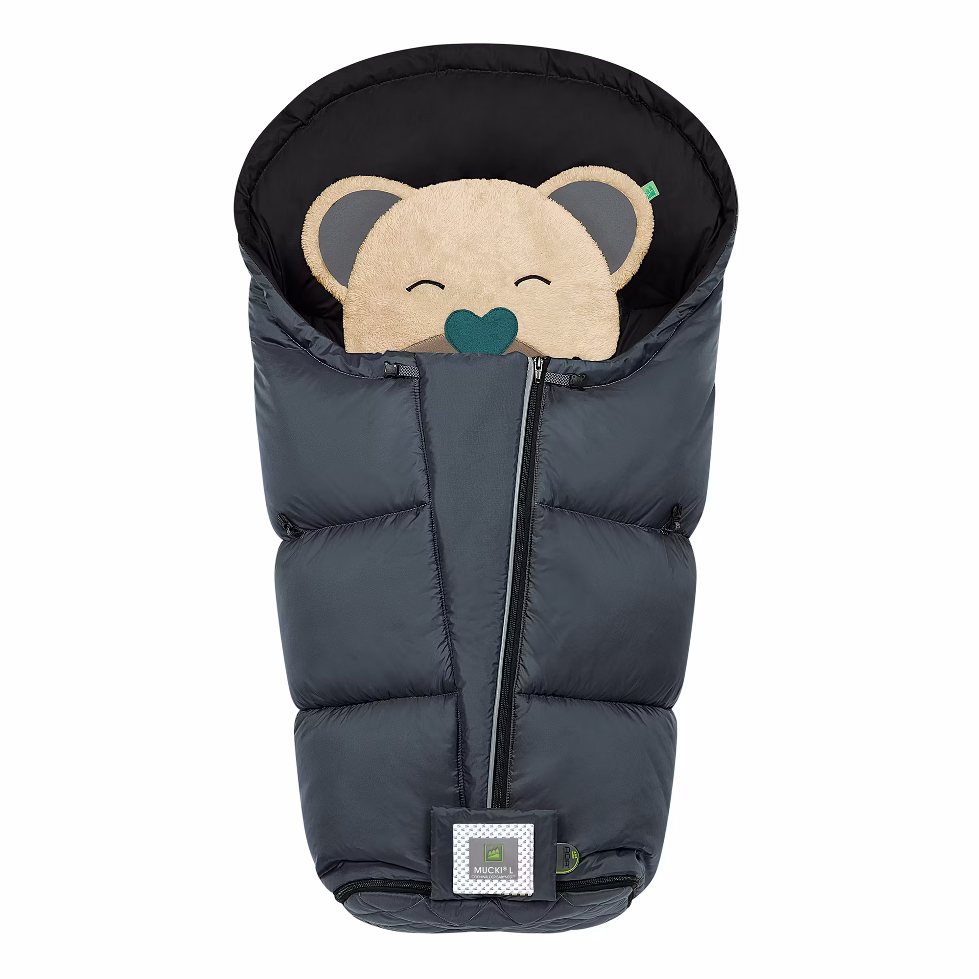 Fußsack Mucki L-cs Rocky Grey - Jamouz