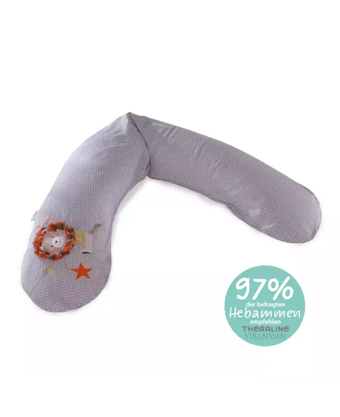 Stillkissen Knisterlöwe grau - Jamouz