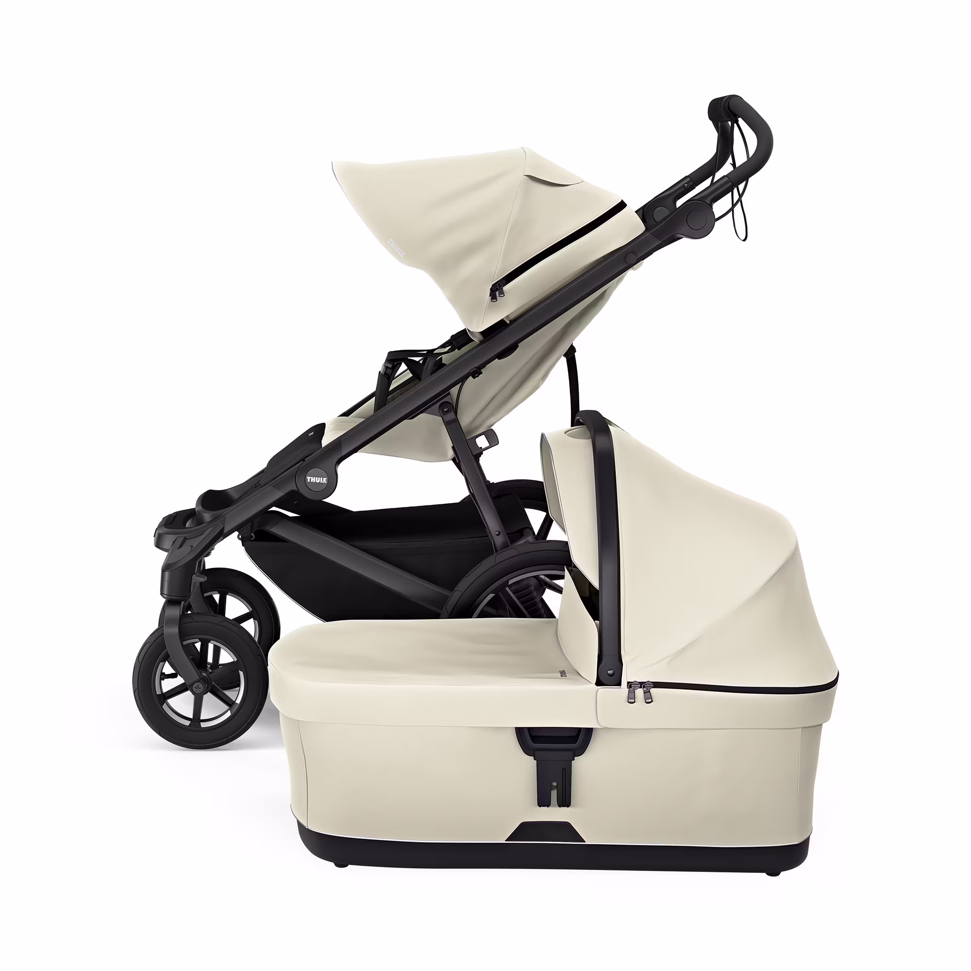 Set Urban Glide 4-wheel Soft Beige mit Wanne - Jamouz
