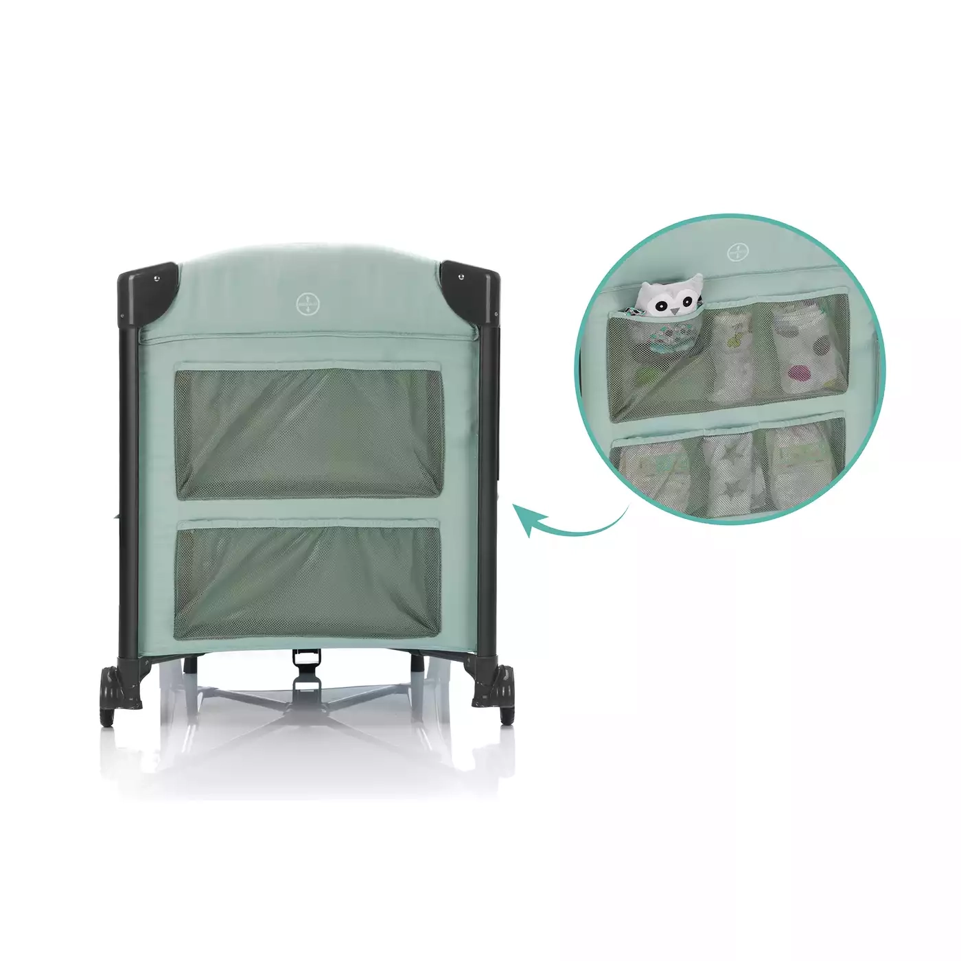 Beistellbett Zürich Mint - Jamouz