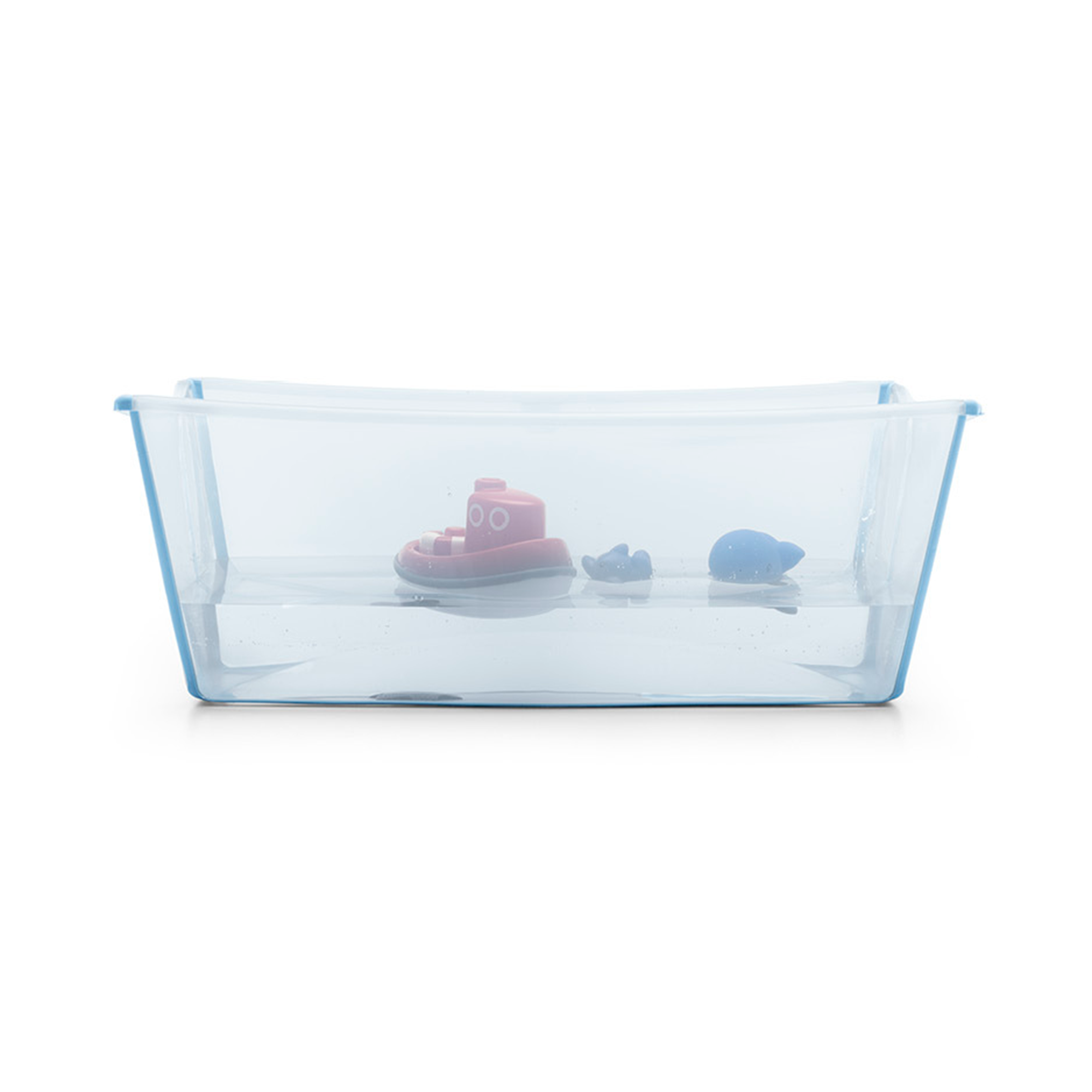 Flexi Bath® XL Transparent Ocean Blue mit hitzeempfindlichem Stöpsel - Jamouz
