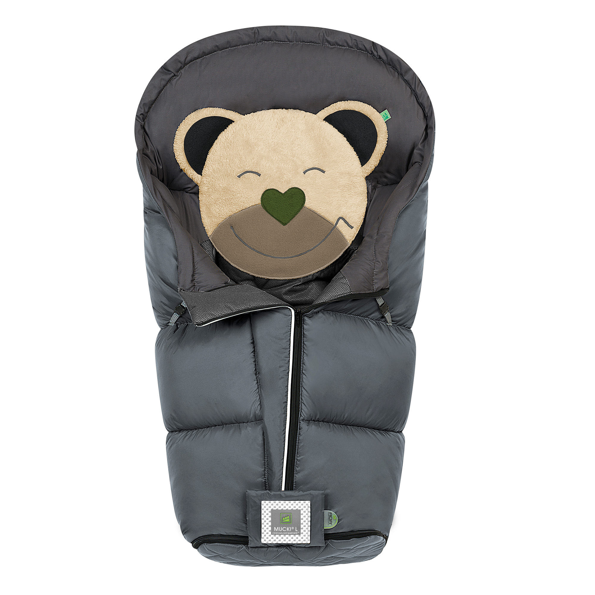 Fußsack Mucki L-cs Rocky Grey - Jamouz