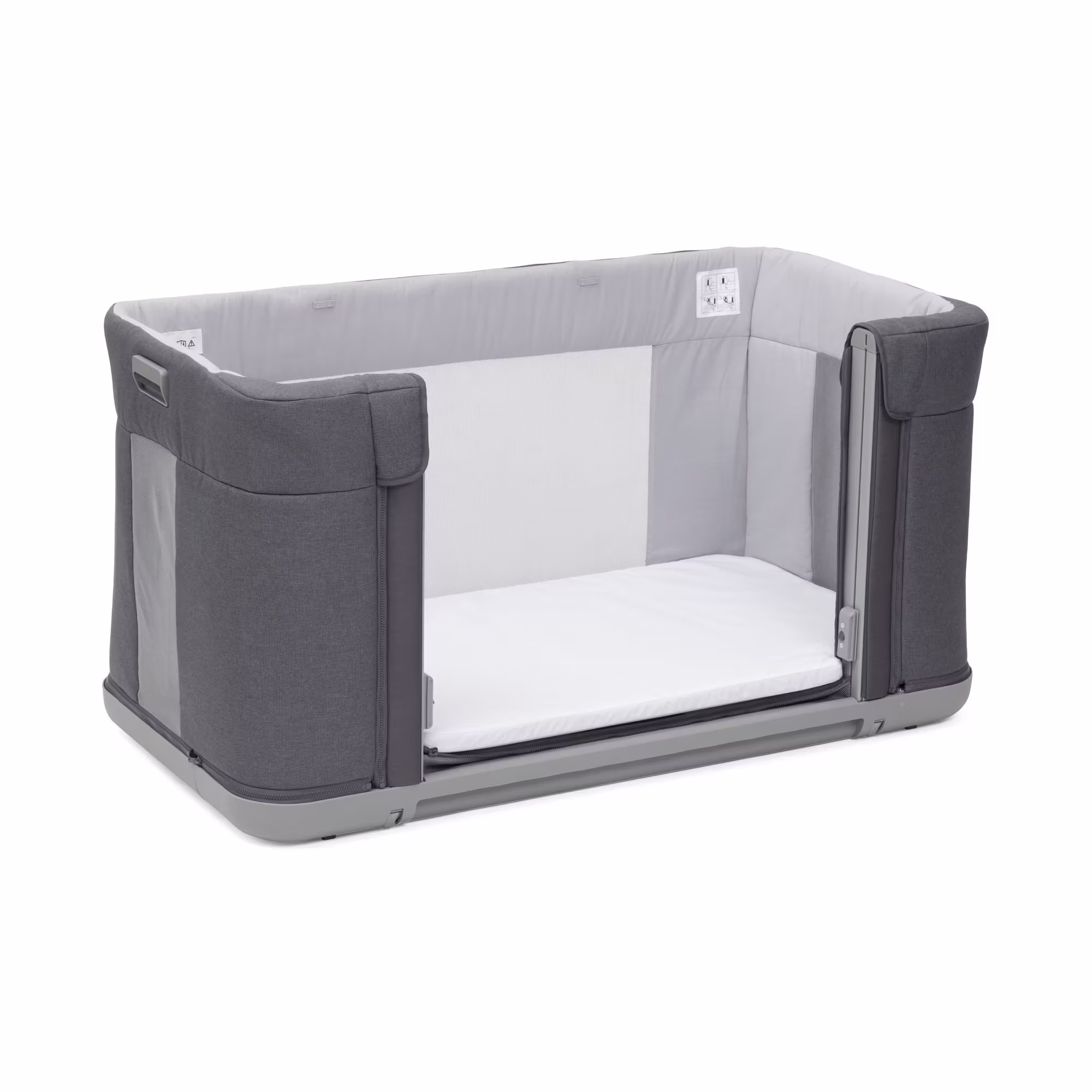 Beistellbett NEXT2ME Forever Slate Grey - Jamouz