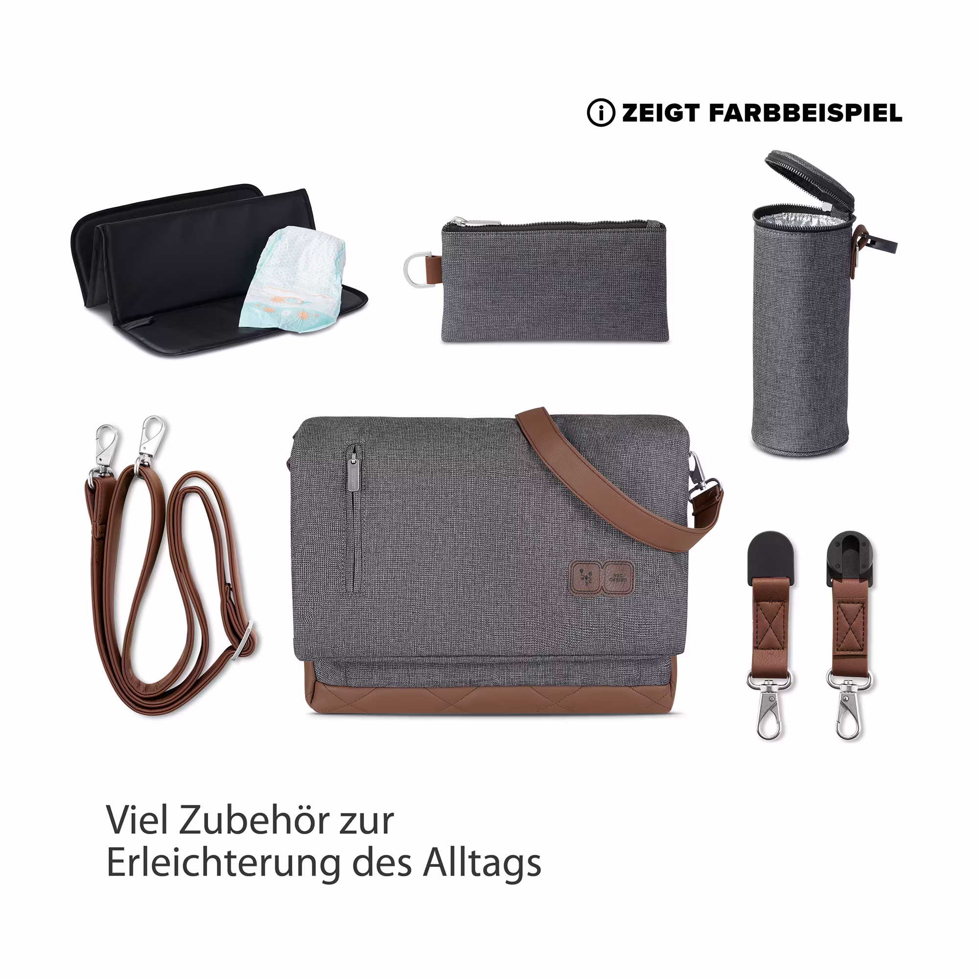 Wickeltasche Urban Asphalt - Jamouz
