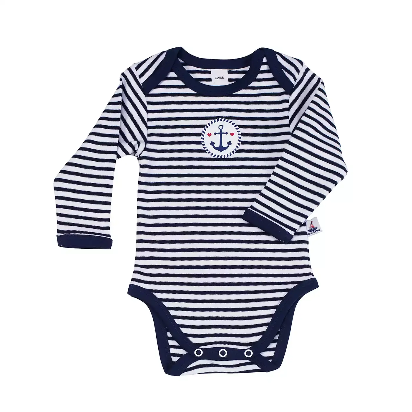 Langarmbody gestreift Gr. 62-68 - Jamouz