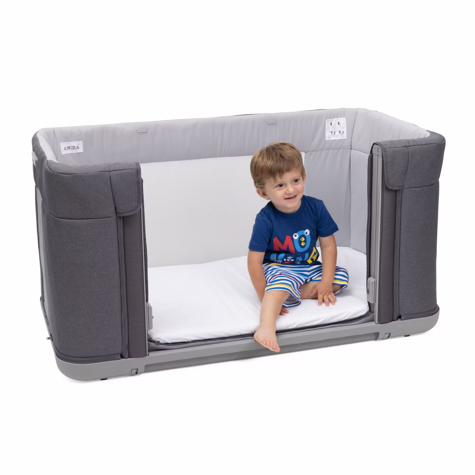 Beistellbett NEXT2ME Forever Slate Grey - Jamouz