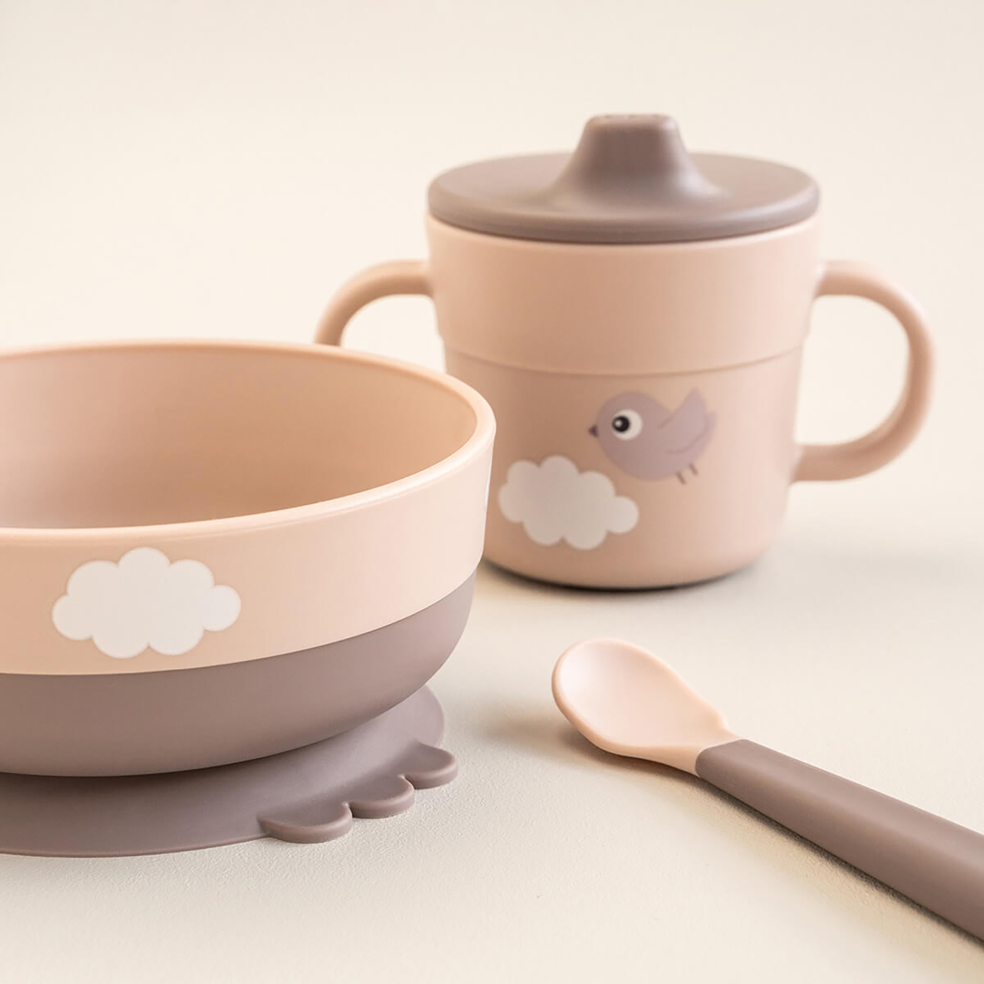 Geschirrset First Meal Happy Clouds - Jamouz